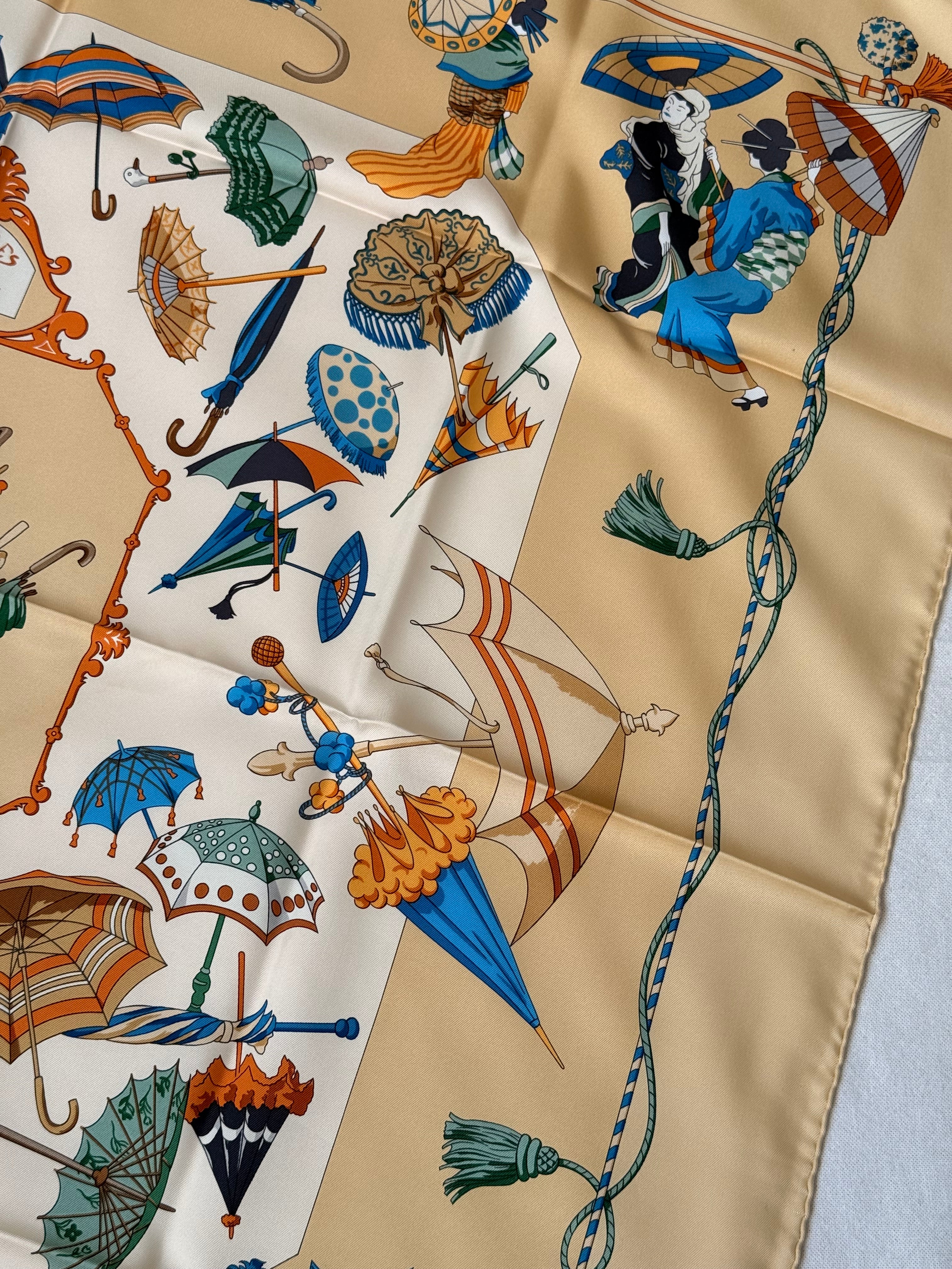 Foulard Hermès – Modèle Ombrelles et Parapluies