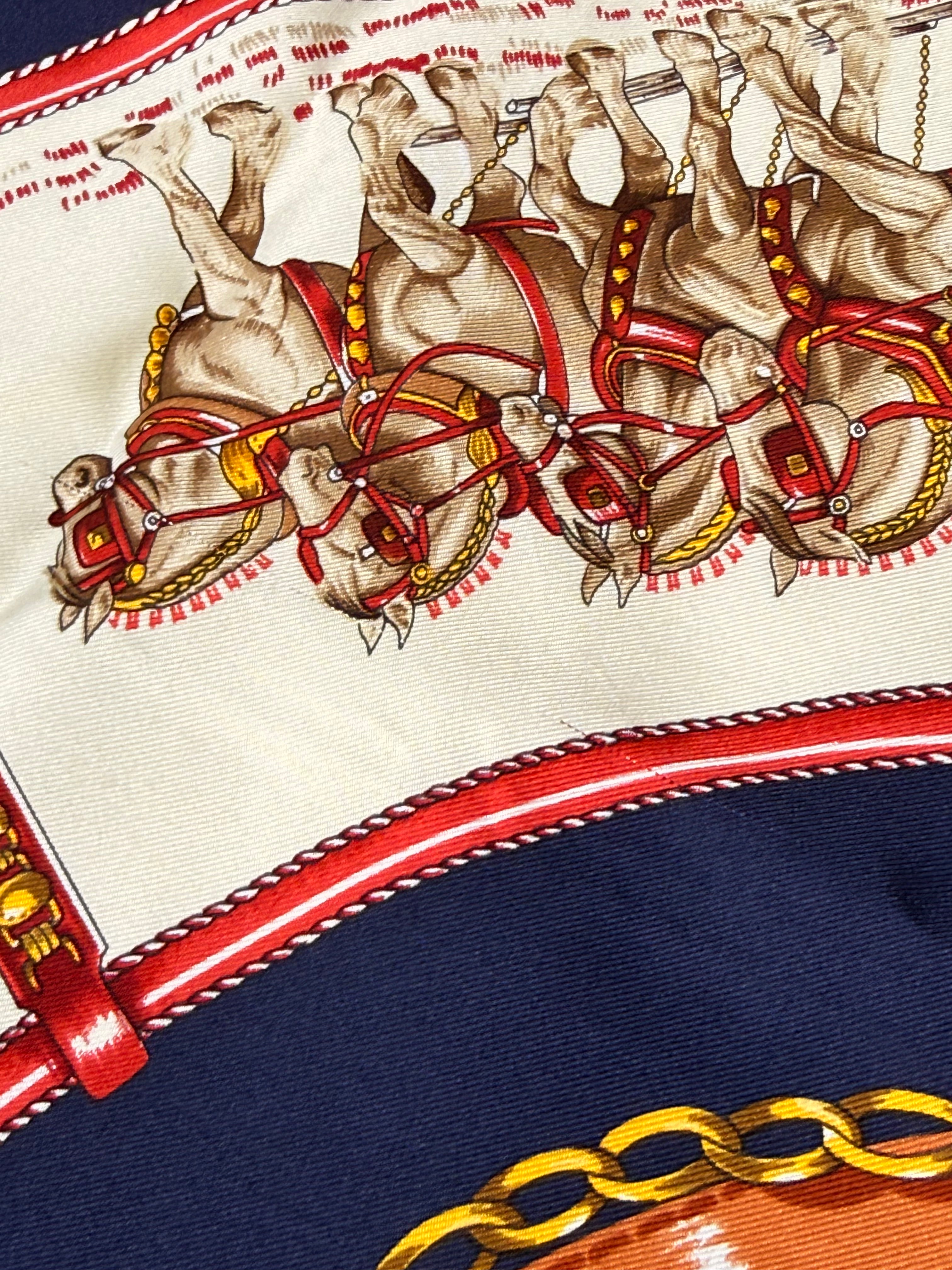 Foulard Hermès – Modèle Chevaux de Trait