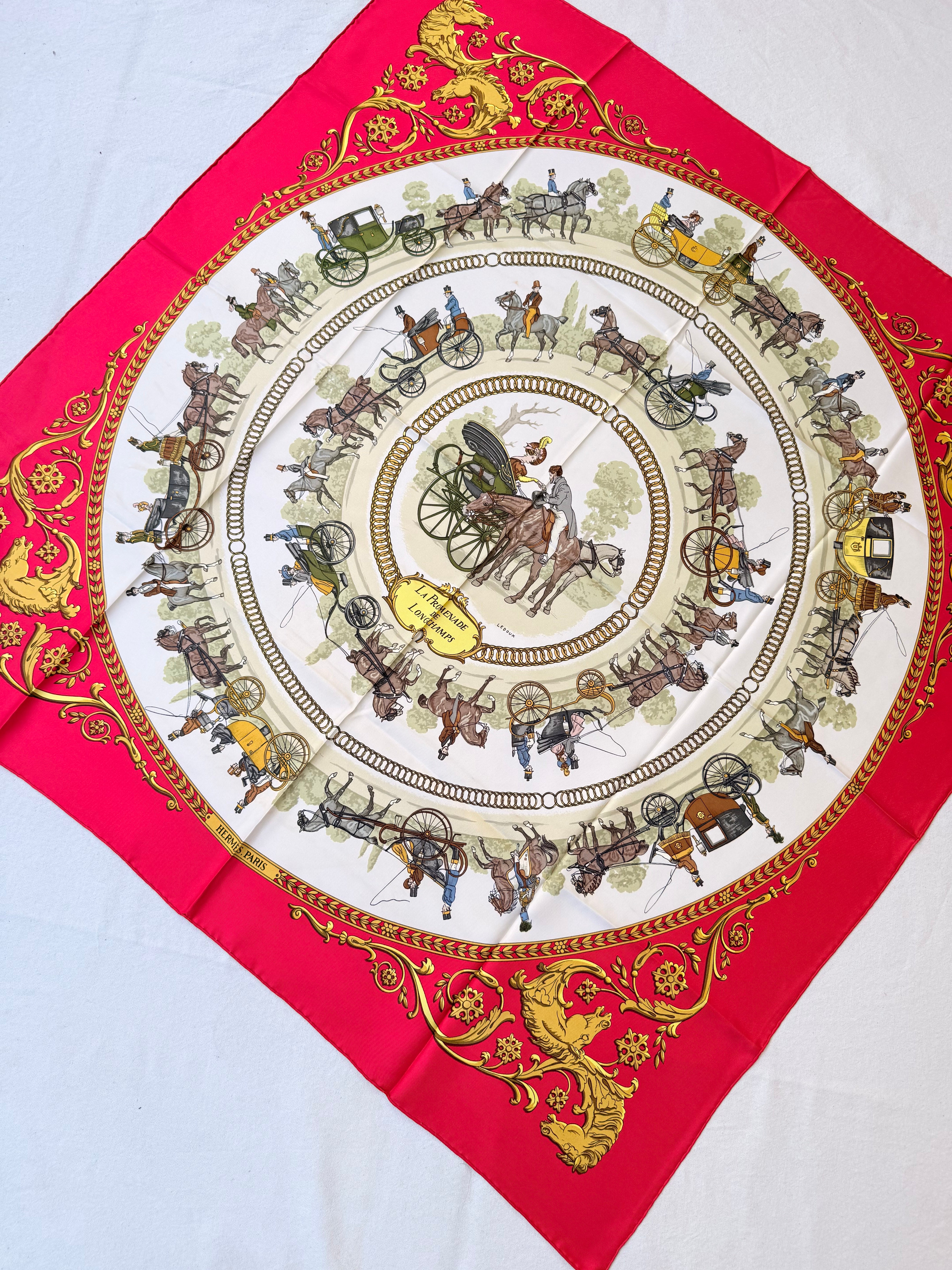 Foulard Hermès – Modèle Promenade de Longchamps