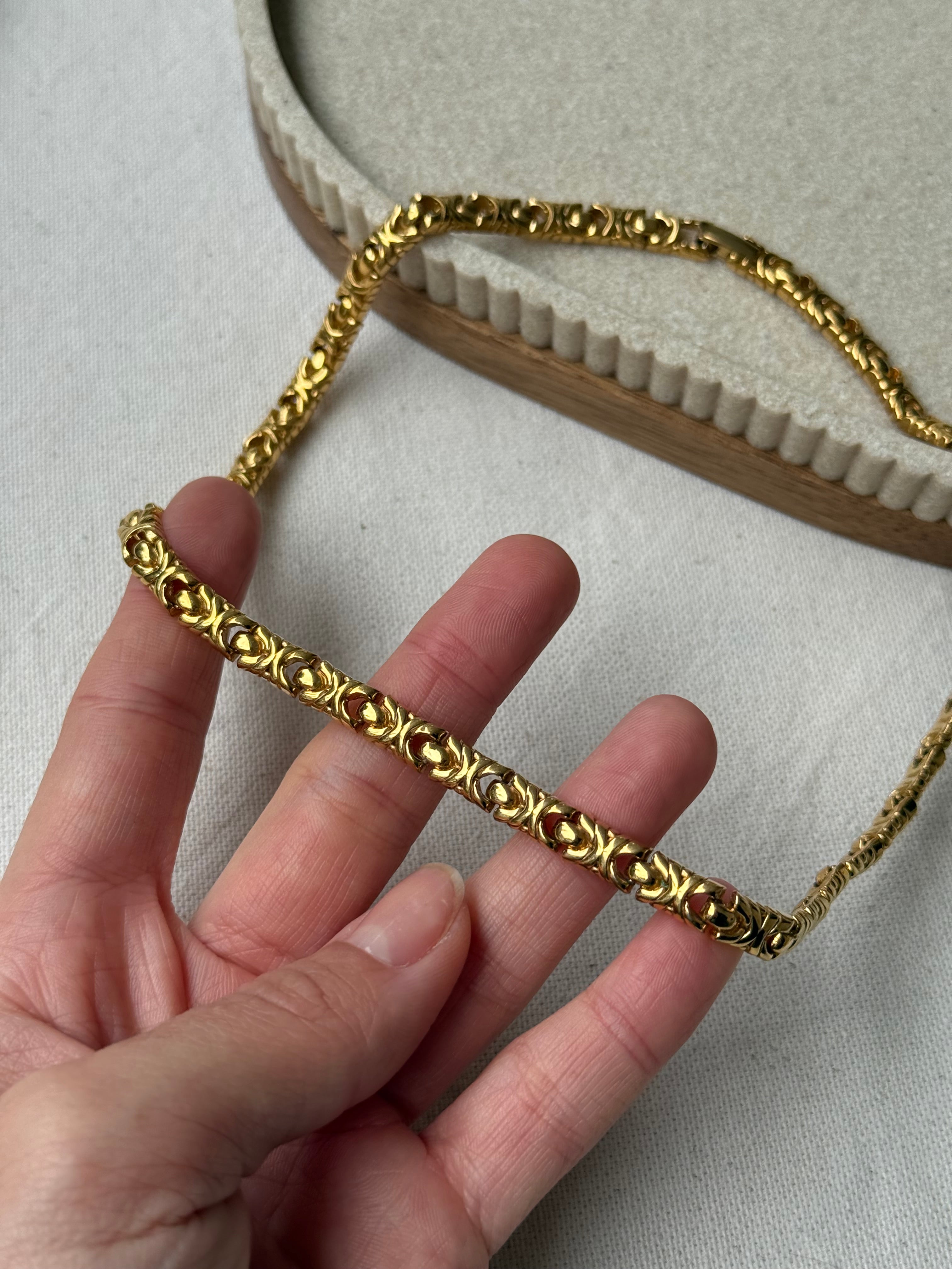 Collier Napier vintage - Maille fine sculptée