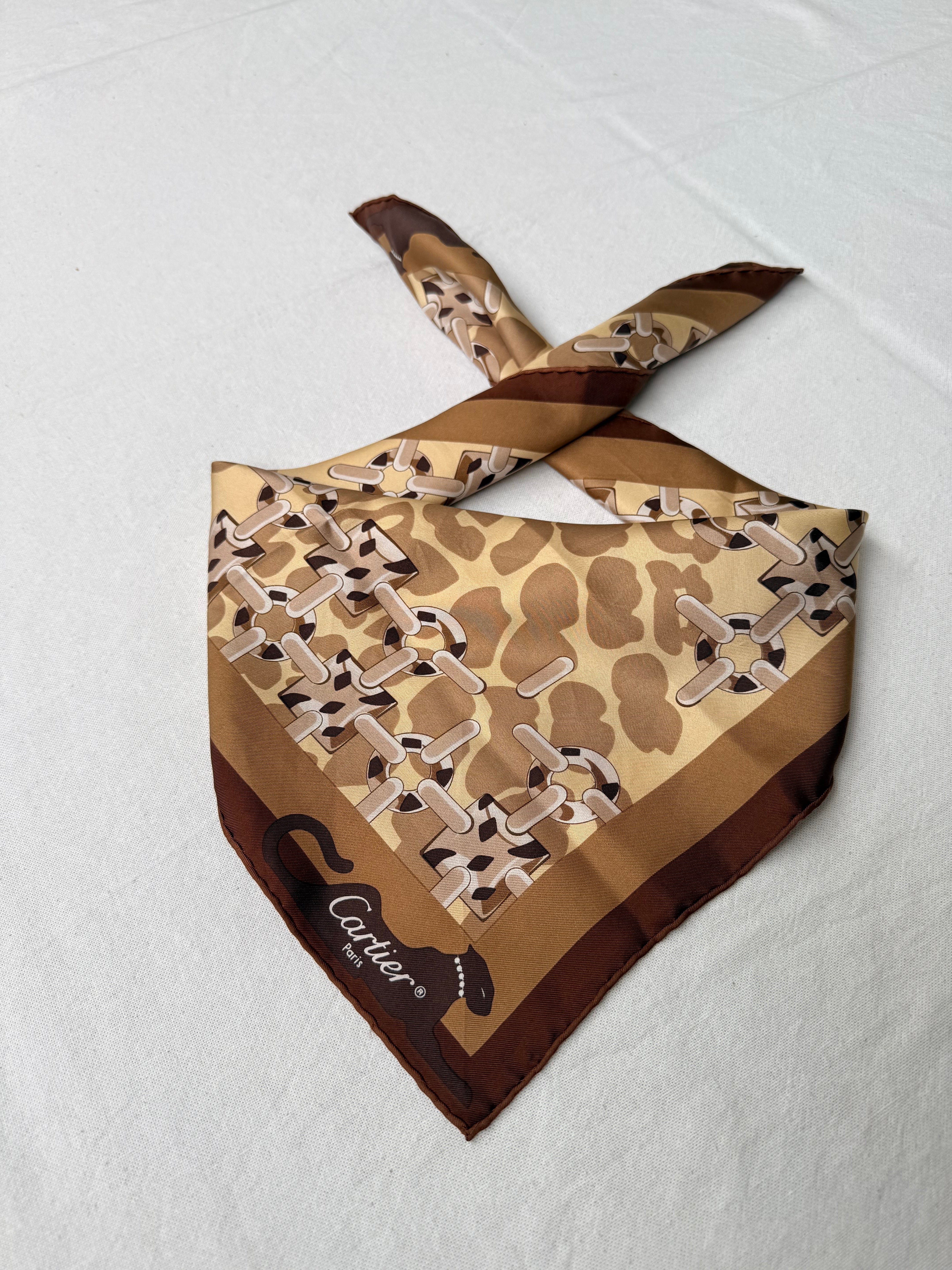 Foulard Cartier – Motifs panthères