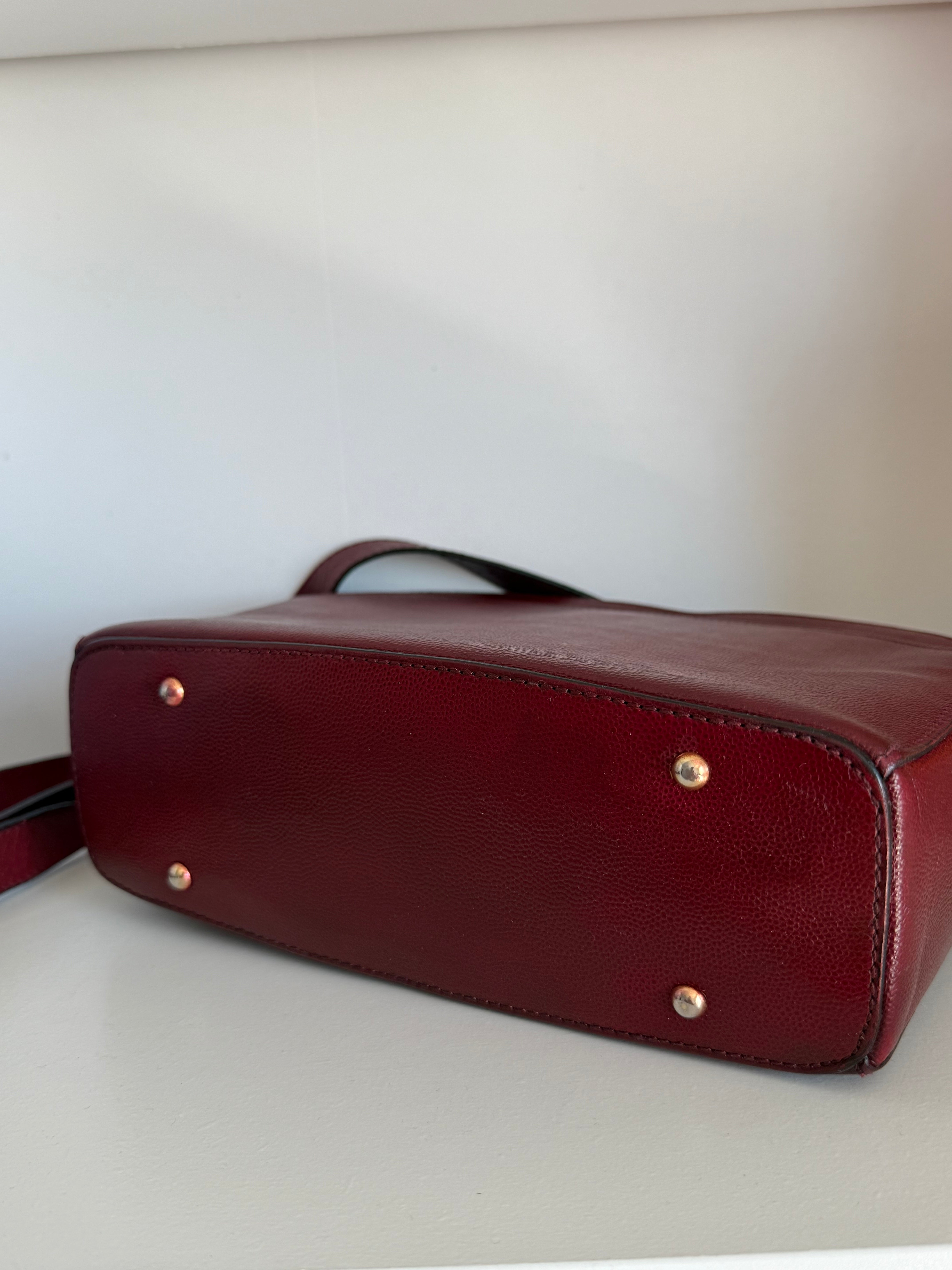 Sac Céline en cuir rouge