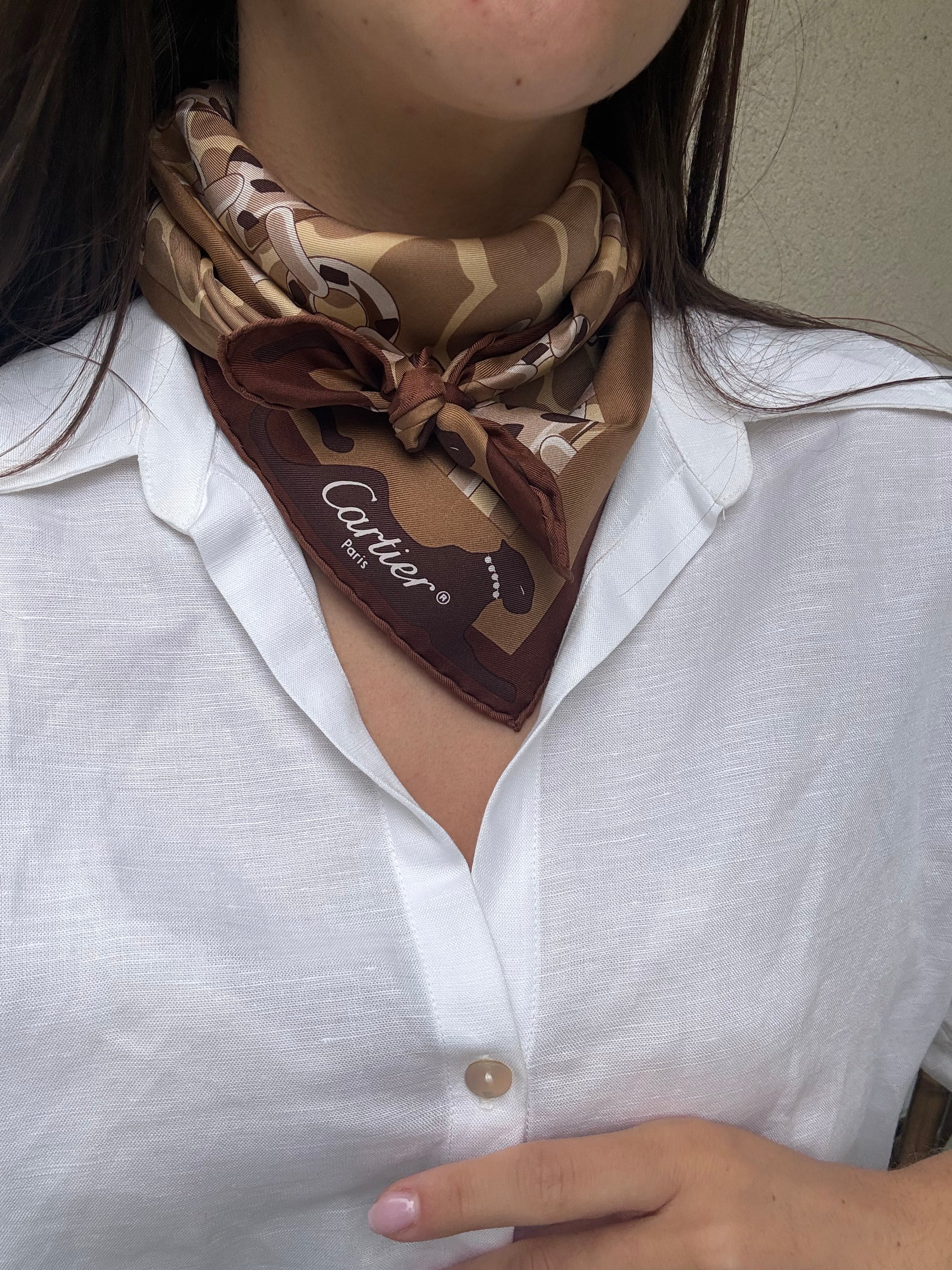 Foulard Cartier – Motifs panthères
