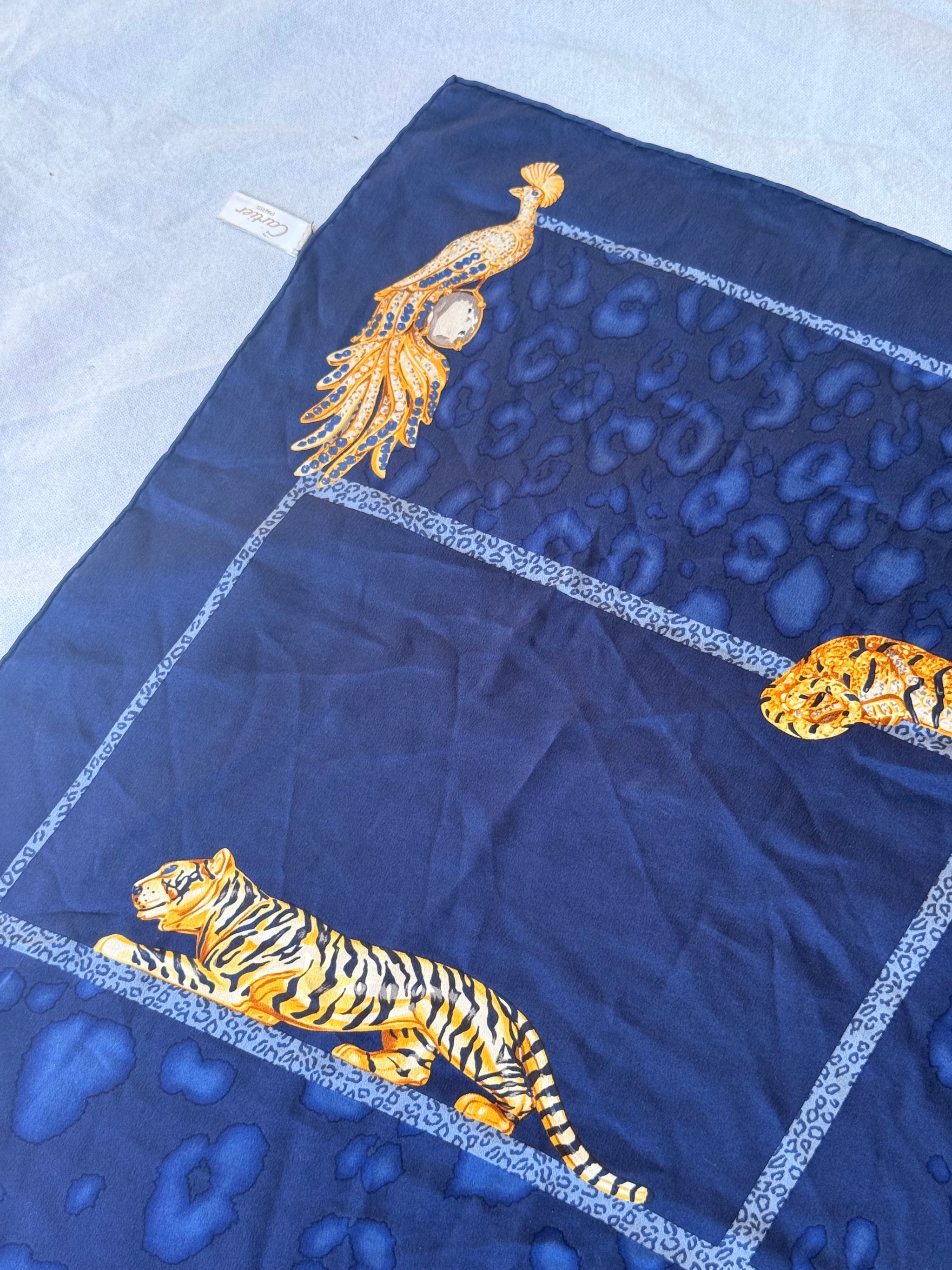 Foulard Cartier - Panthères et Félins