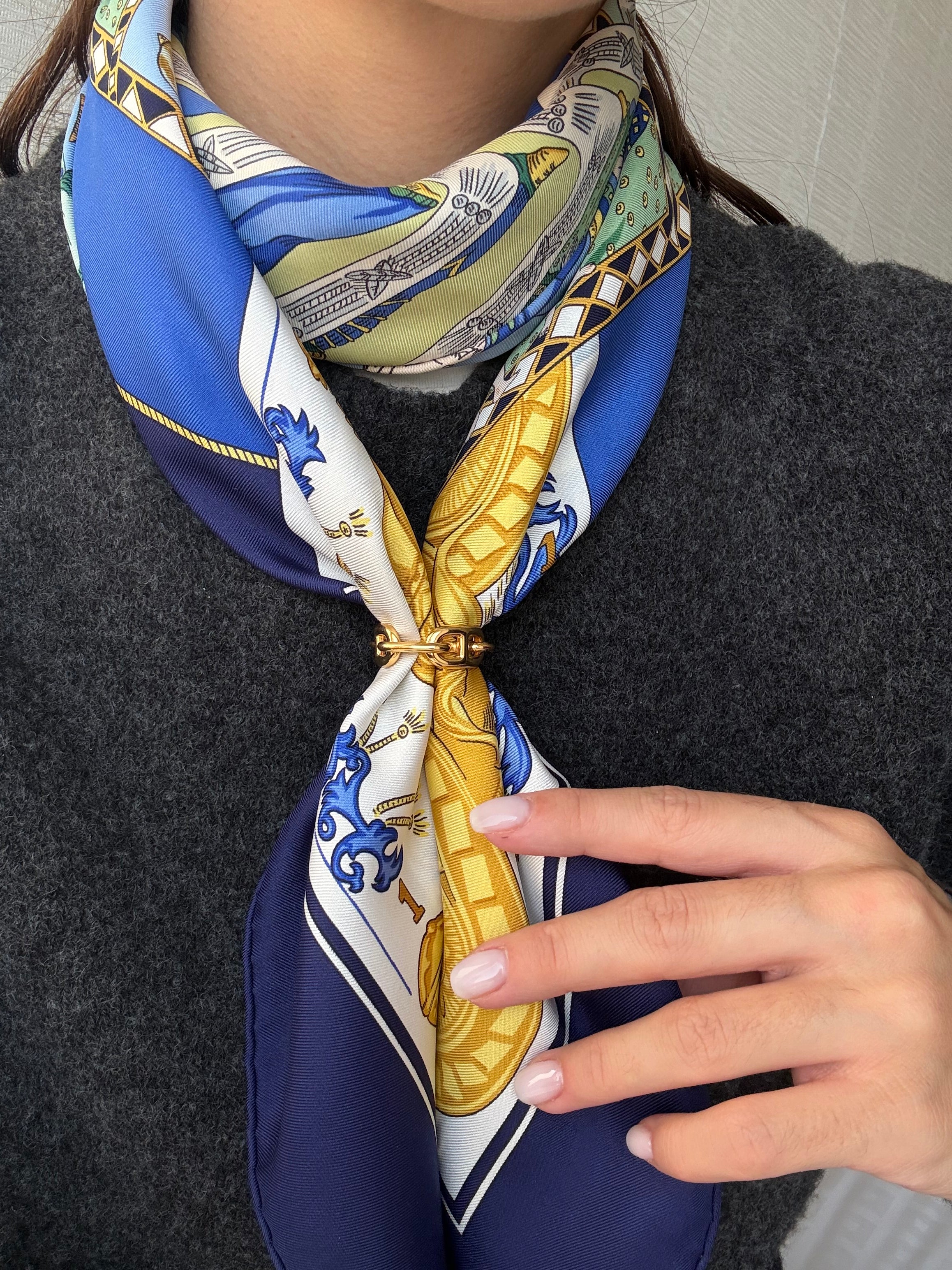 Anneau de foulard Hermès - modèle Régate