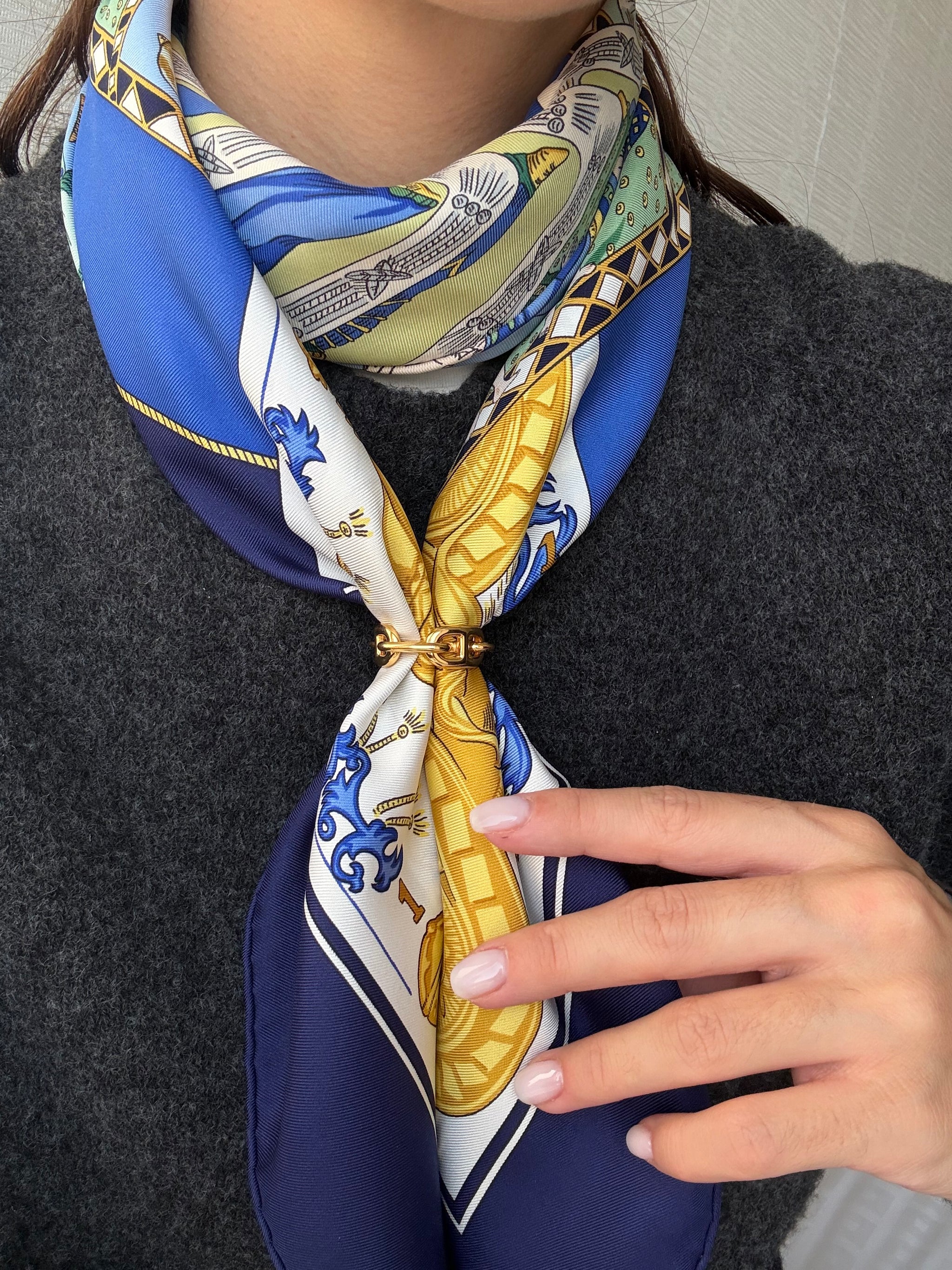 Anneau de foulard Hermès - modèle Régate