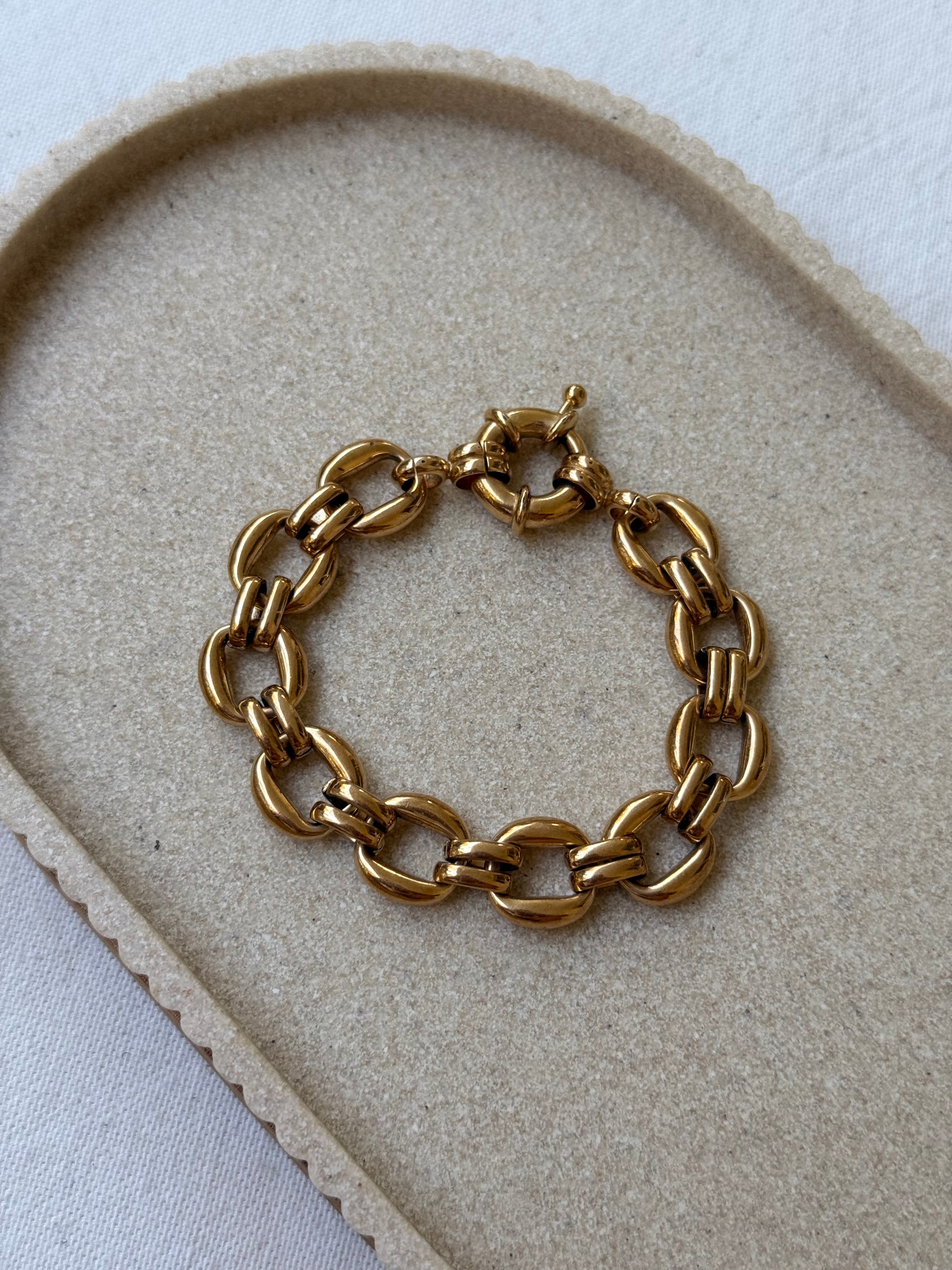 Bracelet vintage - Maillons dorés