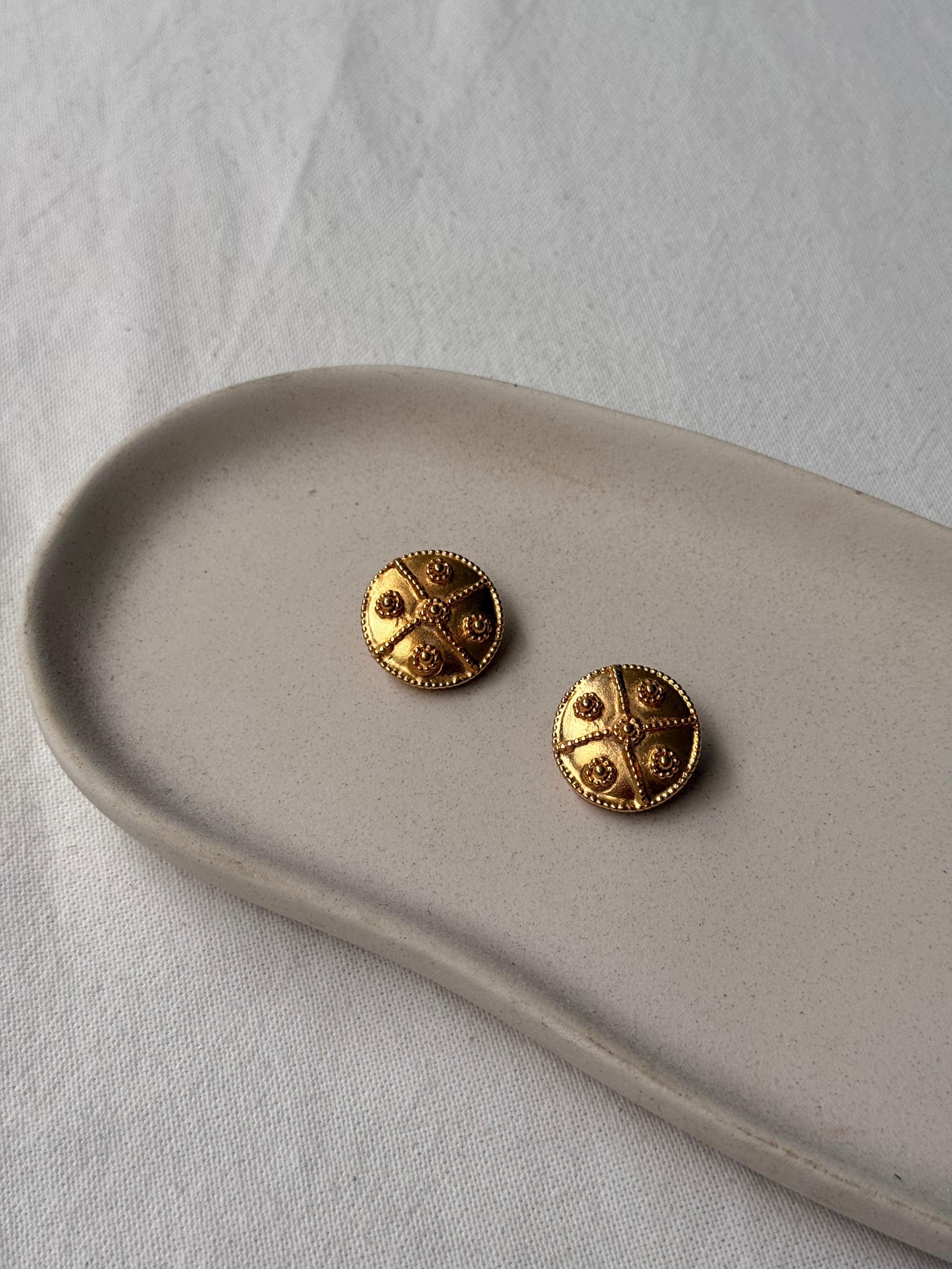 Boucles d’oreilles Anica vintage - Motifs floraux