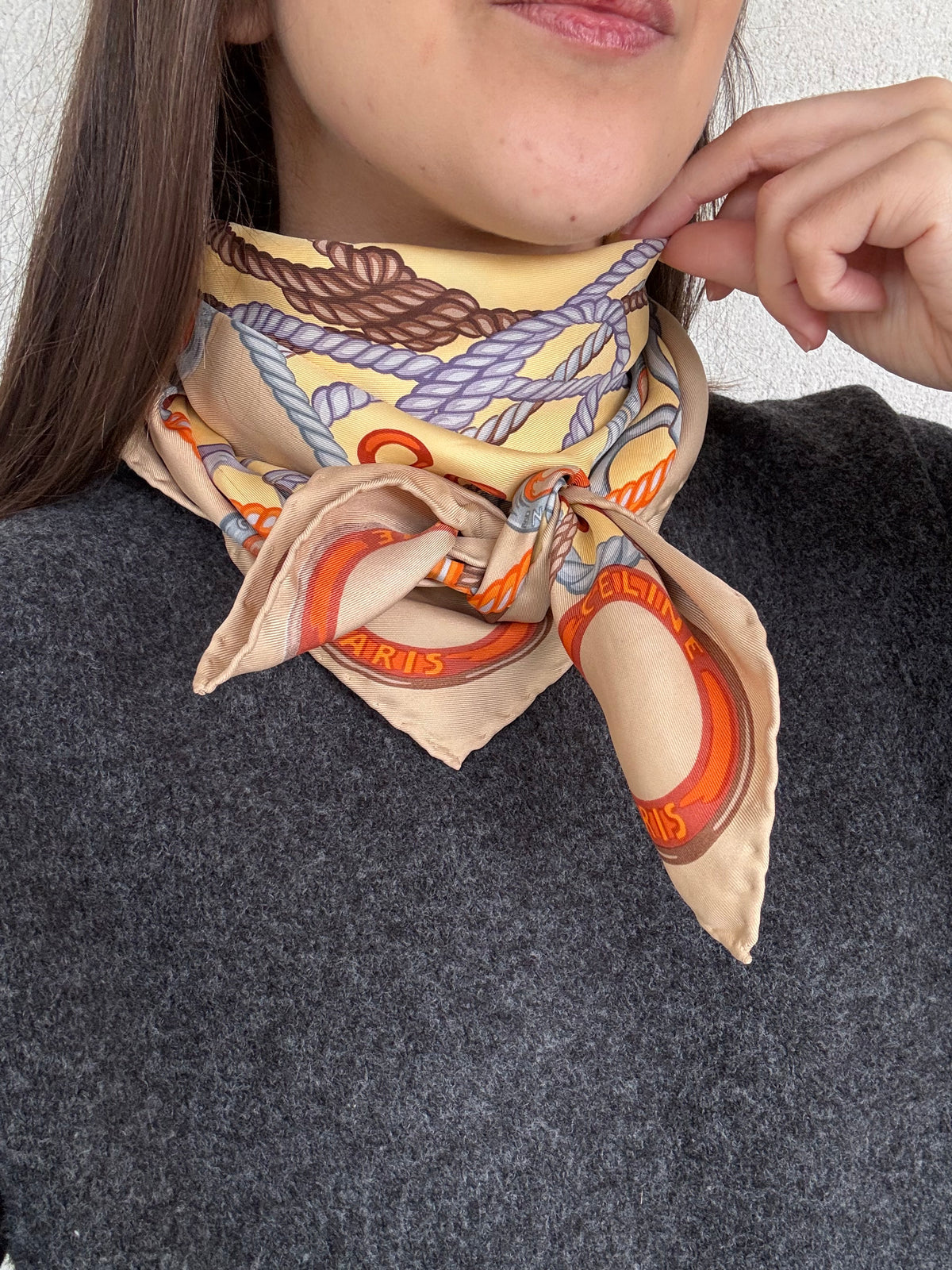 Foulard Céline – Cordages et chaînes