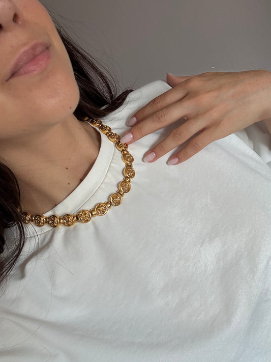 Collier vintage Monet maille ronde