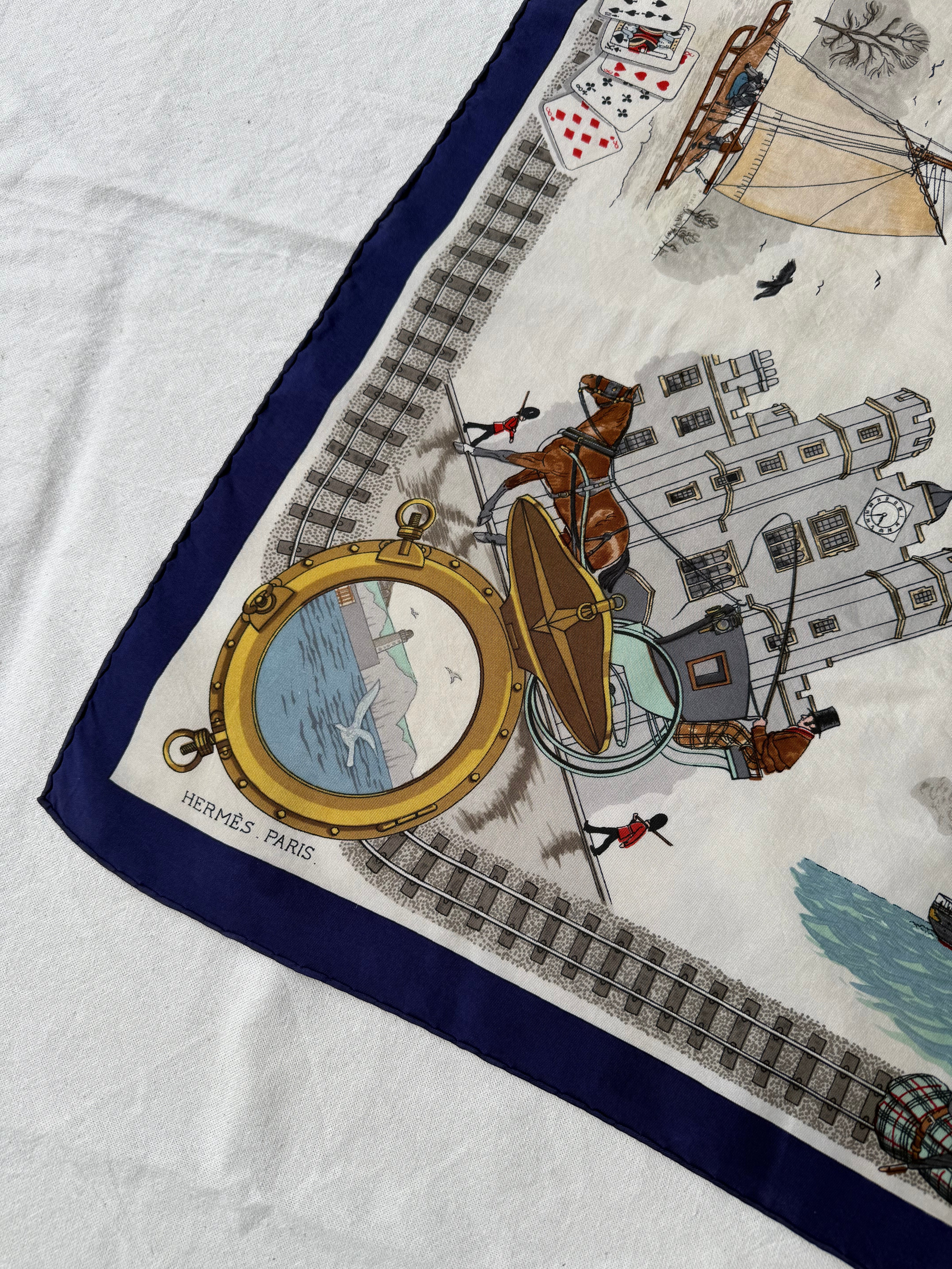 Foulard Hermès – Modèle Le Tour du Monde en 80 jours