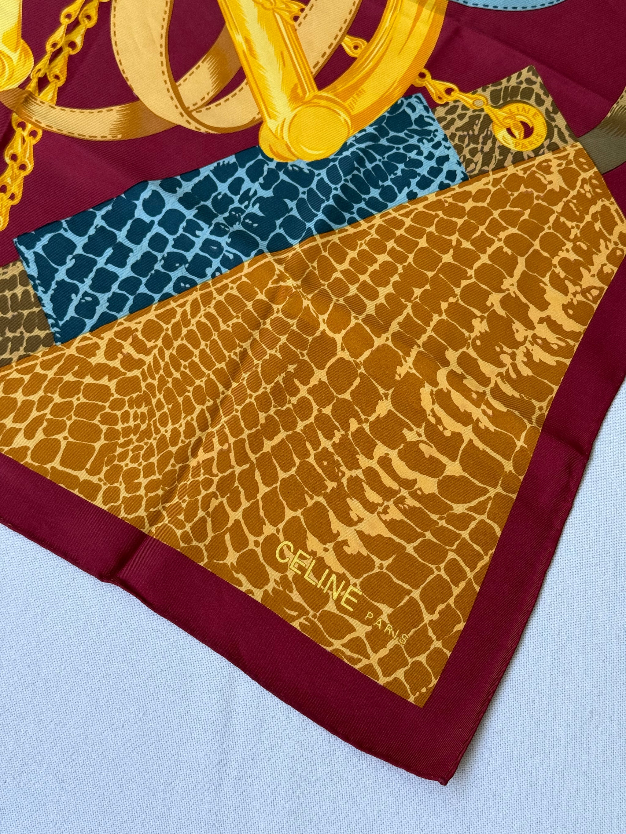 Celine Scarf – Stirrups and Snake Design