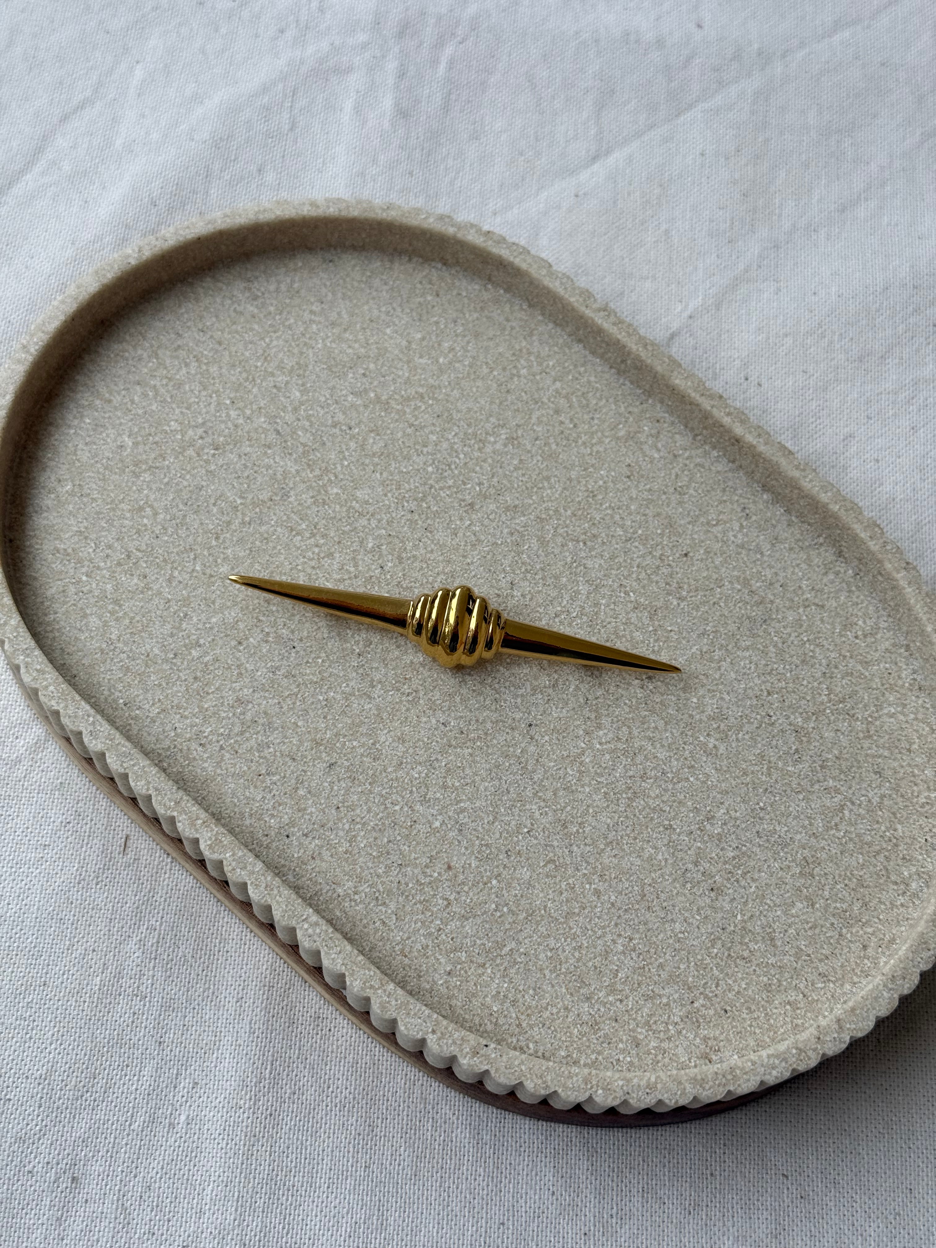 Broche vintage - Forme barrette et noeud