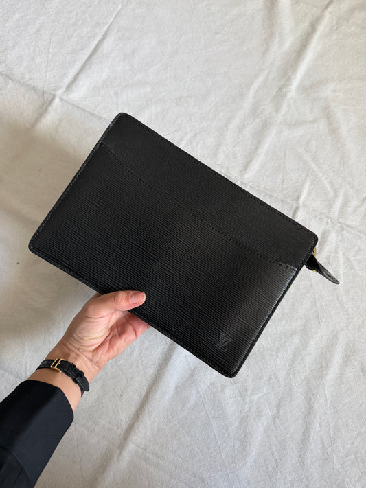 Vintage Louis Vuitton clutch - Black Epi leather