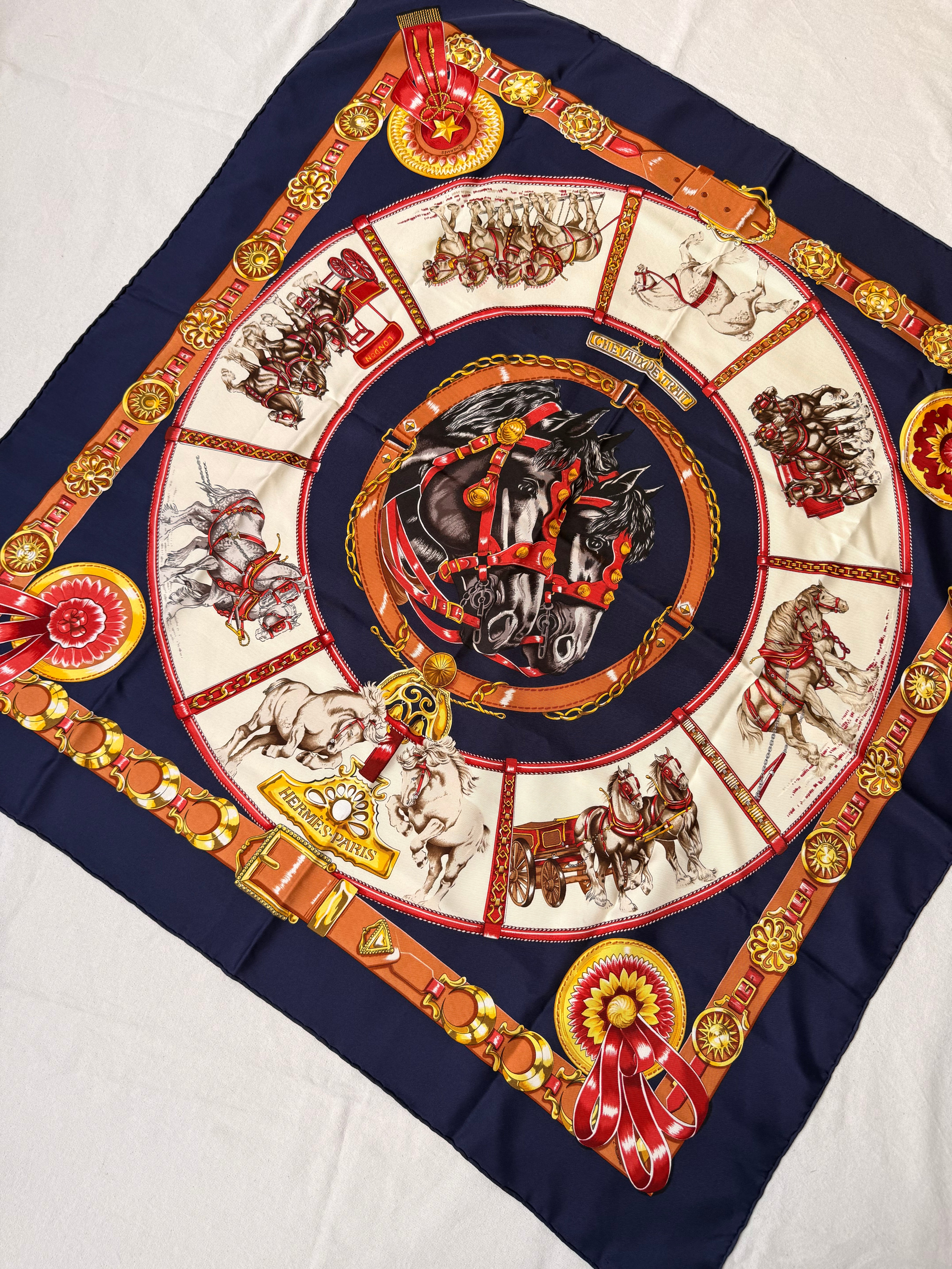 Foulard Hermès – Modèle Chevaux de Trait