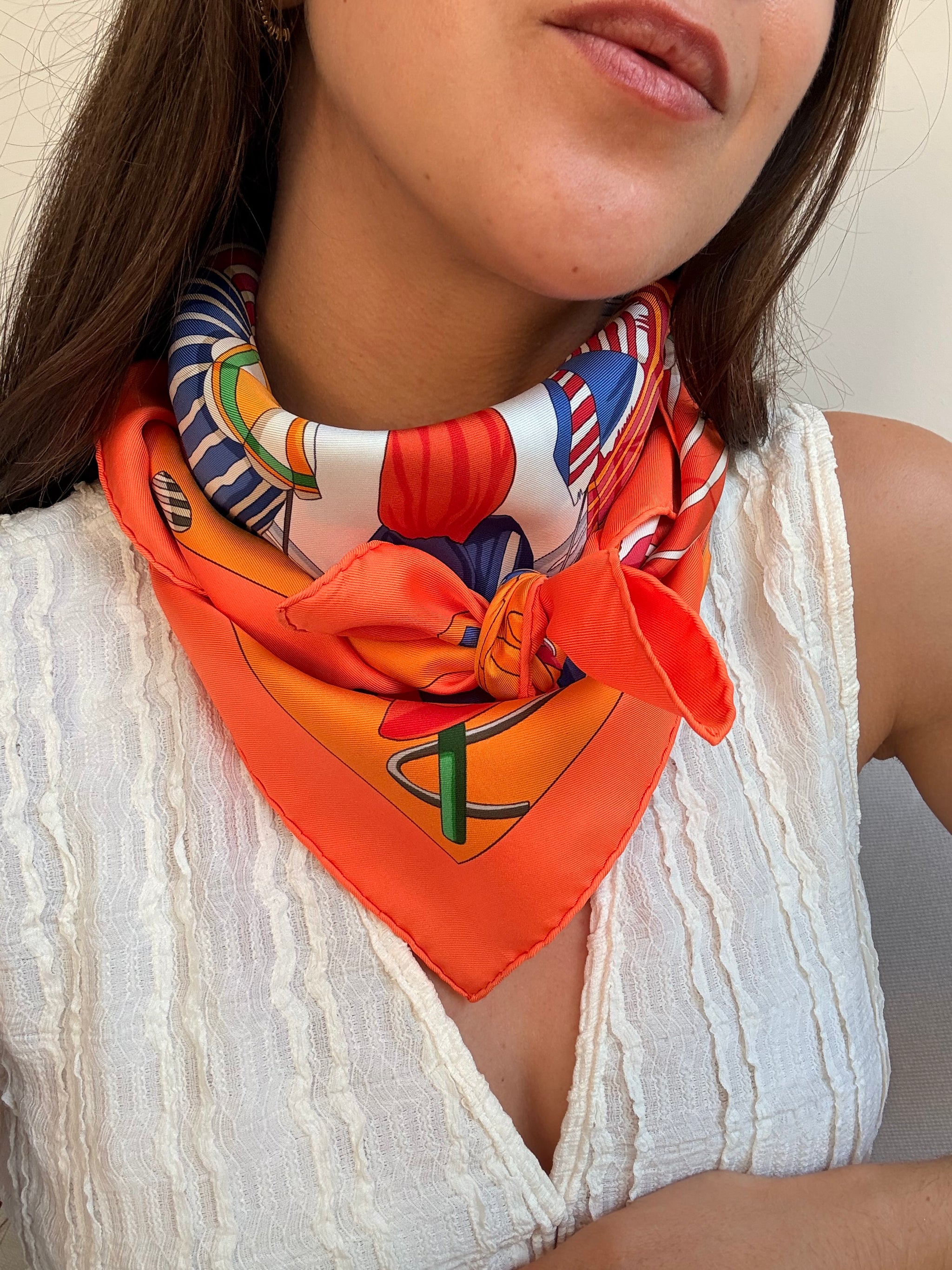 Foulard Hermès – Modèle Charmes des Plages Normandes