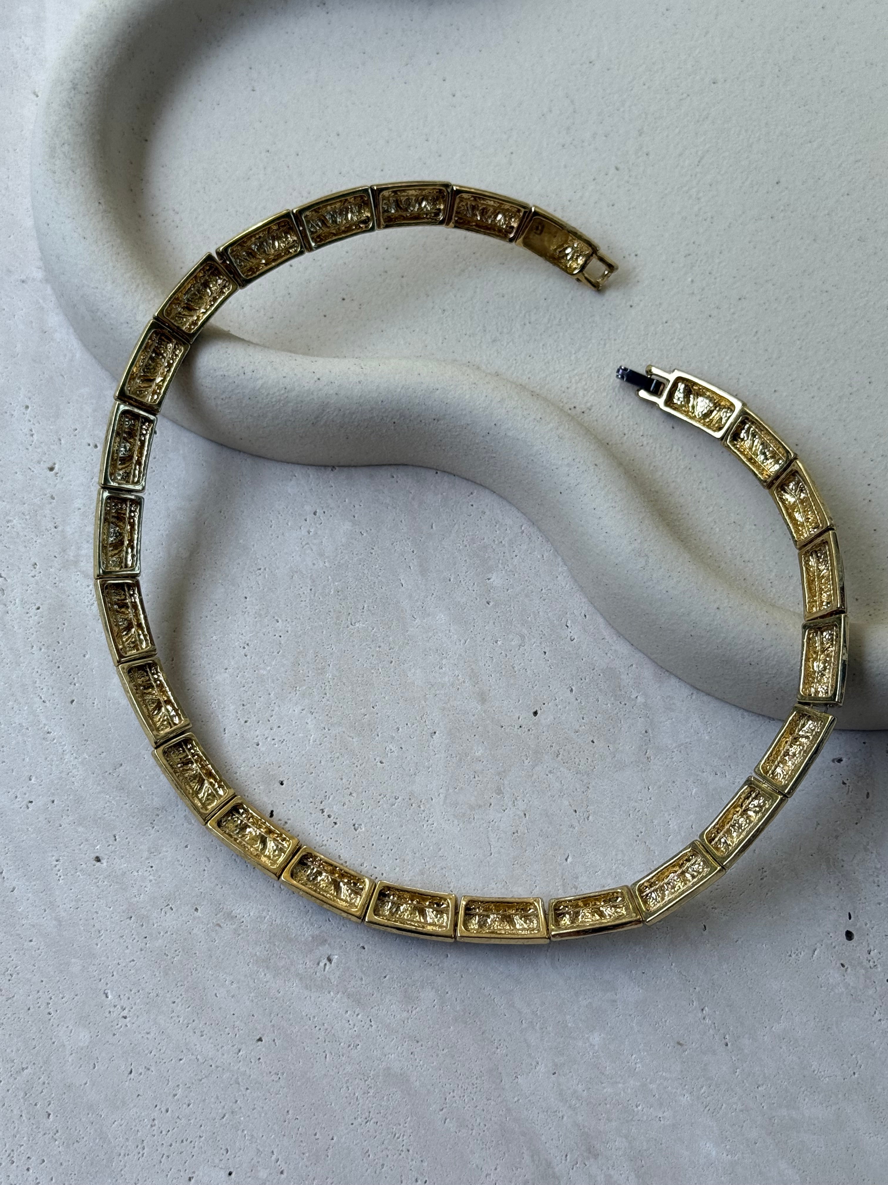 Collier vintage émaillé motif animalier