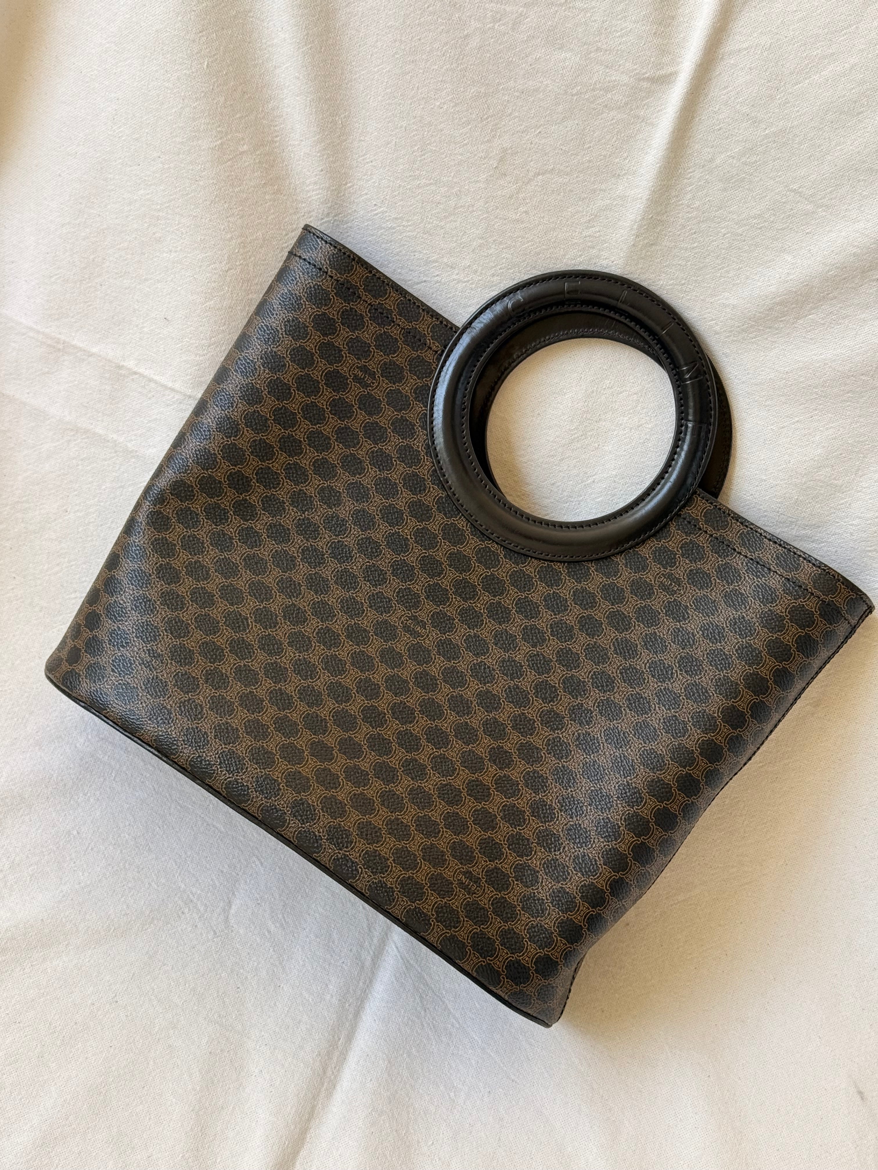 Sac Céline vintage - Shopping toile triomphe