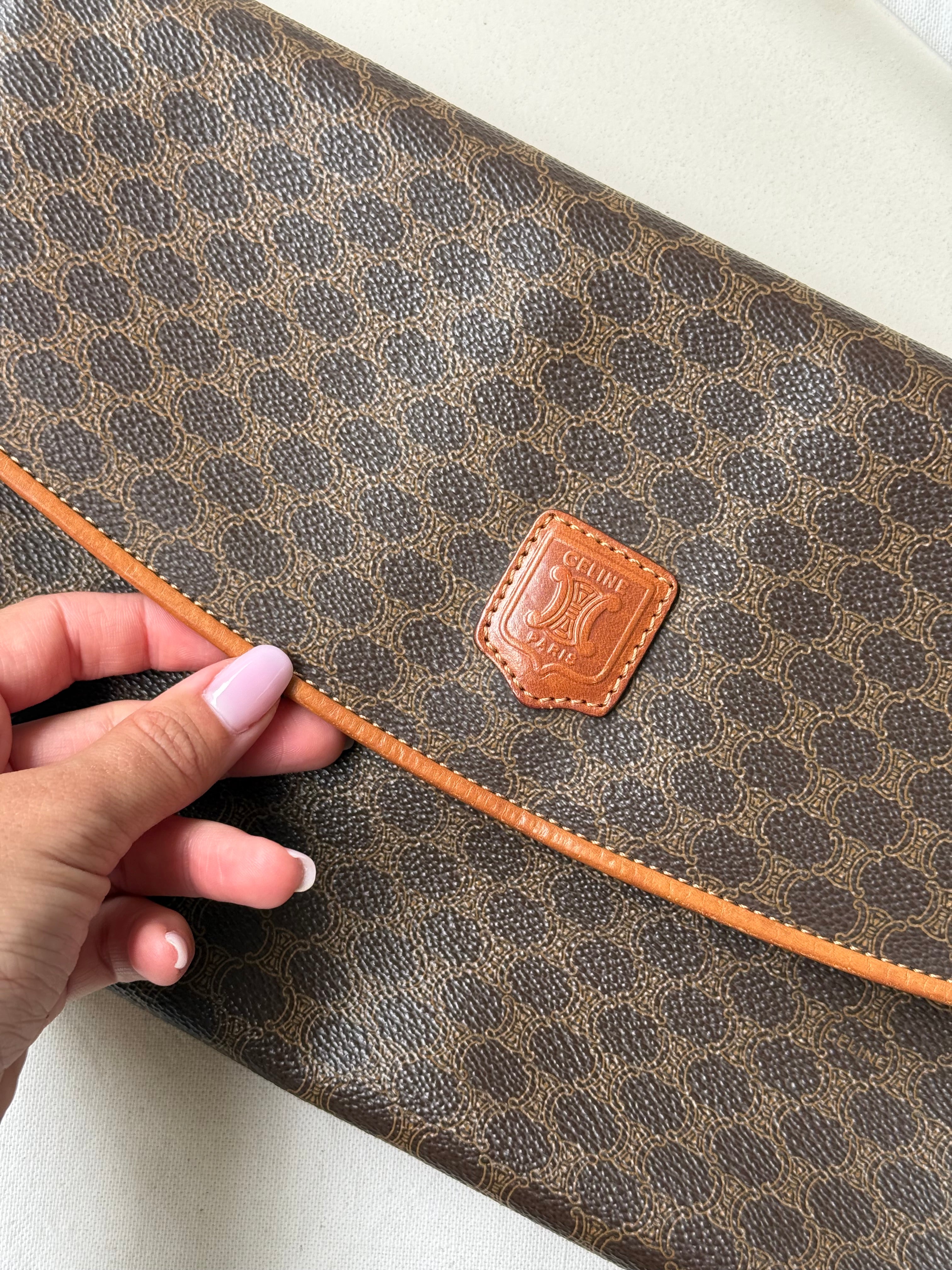 Pochette Céline vintage - Toile triomphe