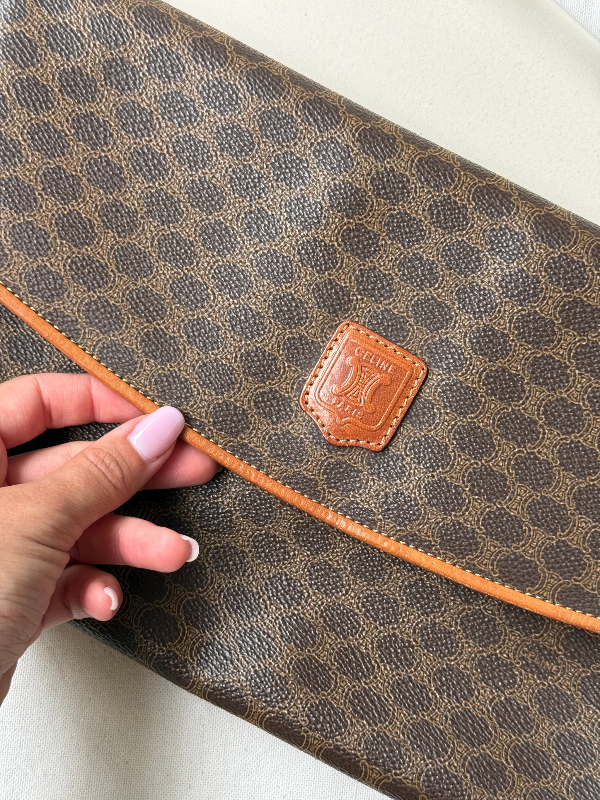 Pochette Céline vintage - Toile triomphe