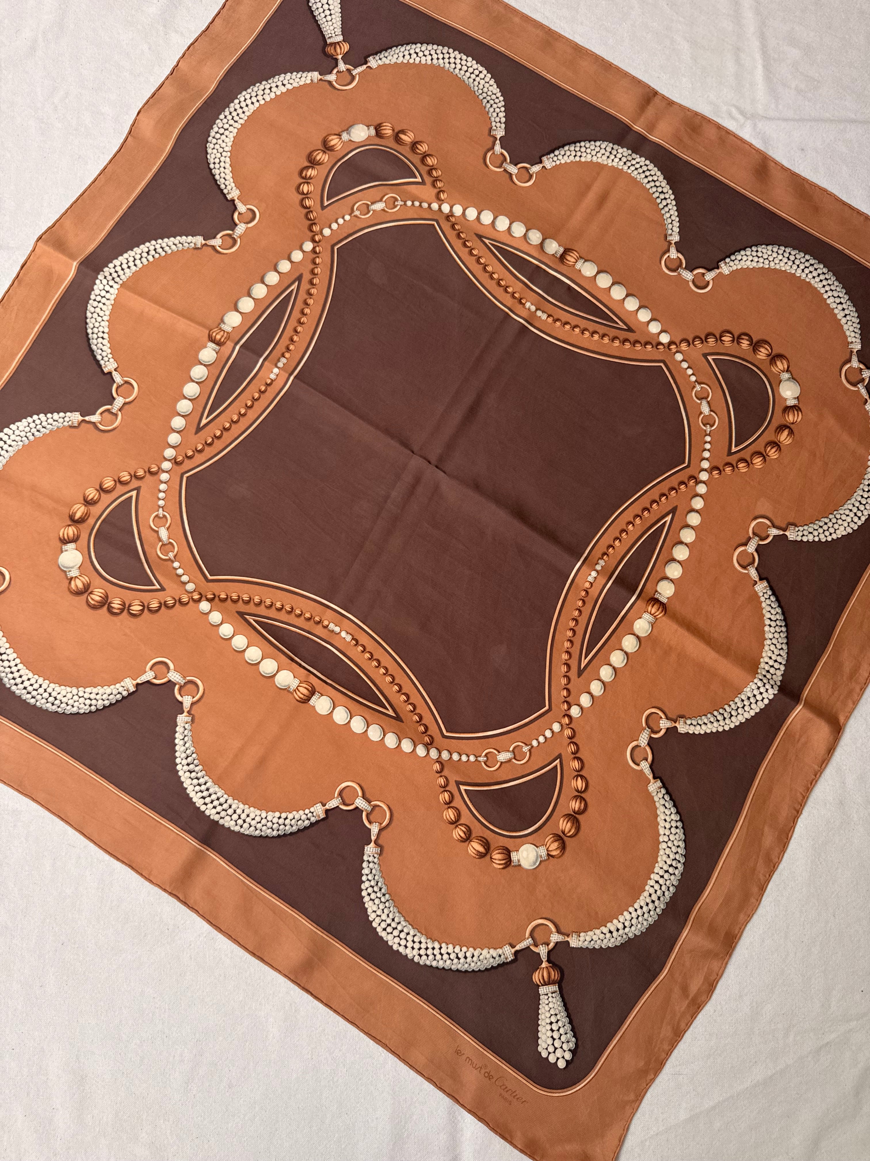 Foulard Cartier - Motifs bijoux
