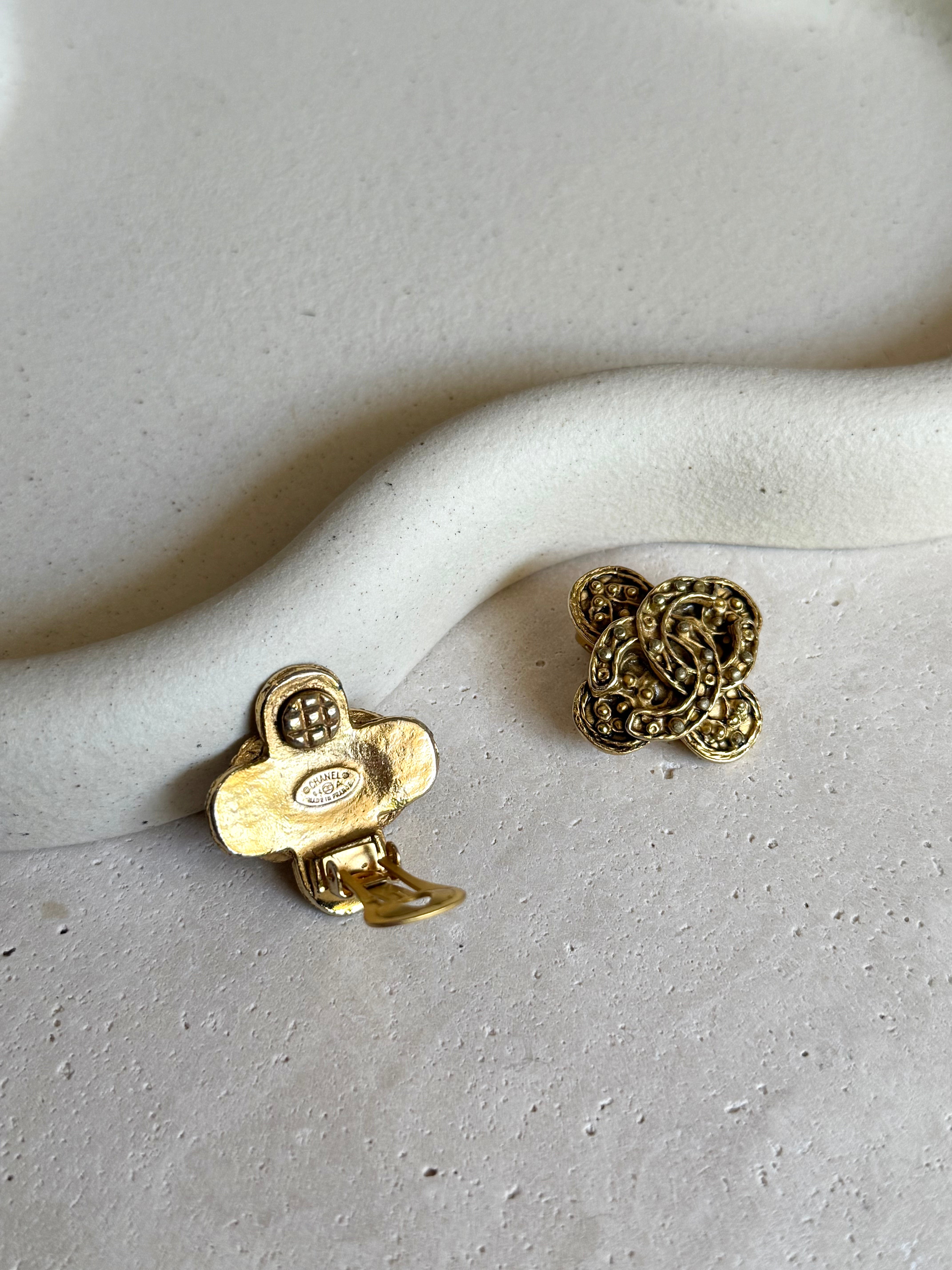 Vintage Chanel earrings - CC clovers