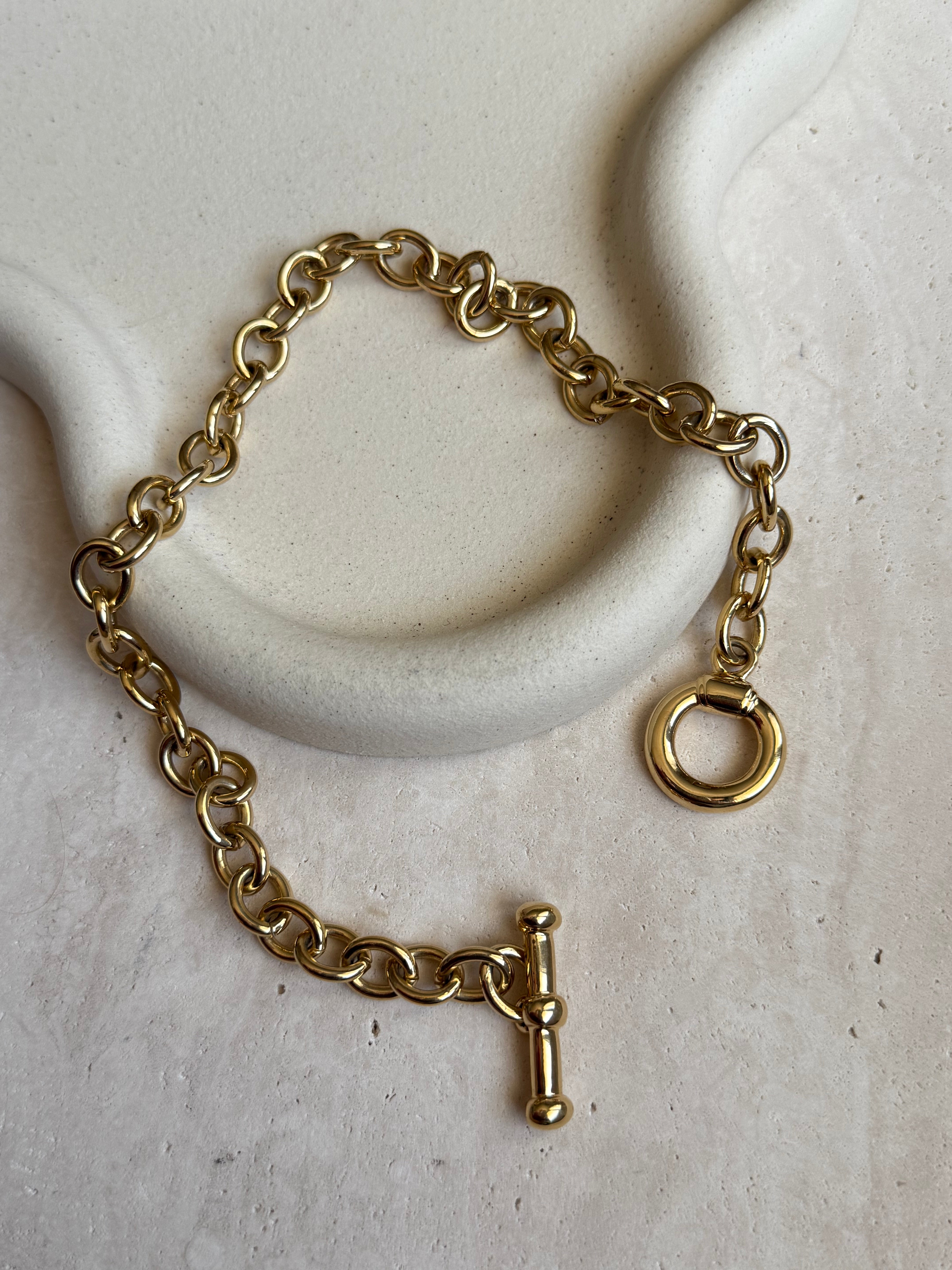 Collier maille ronde vintage