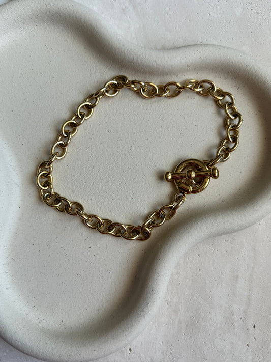 Collier maille ronde vintage