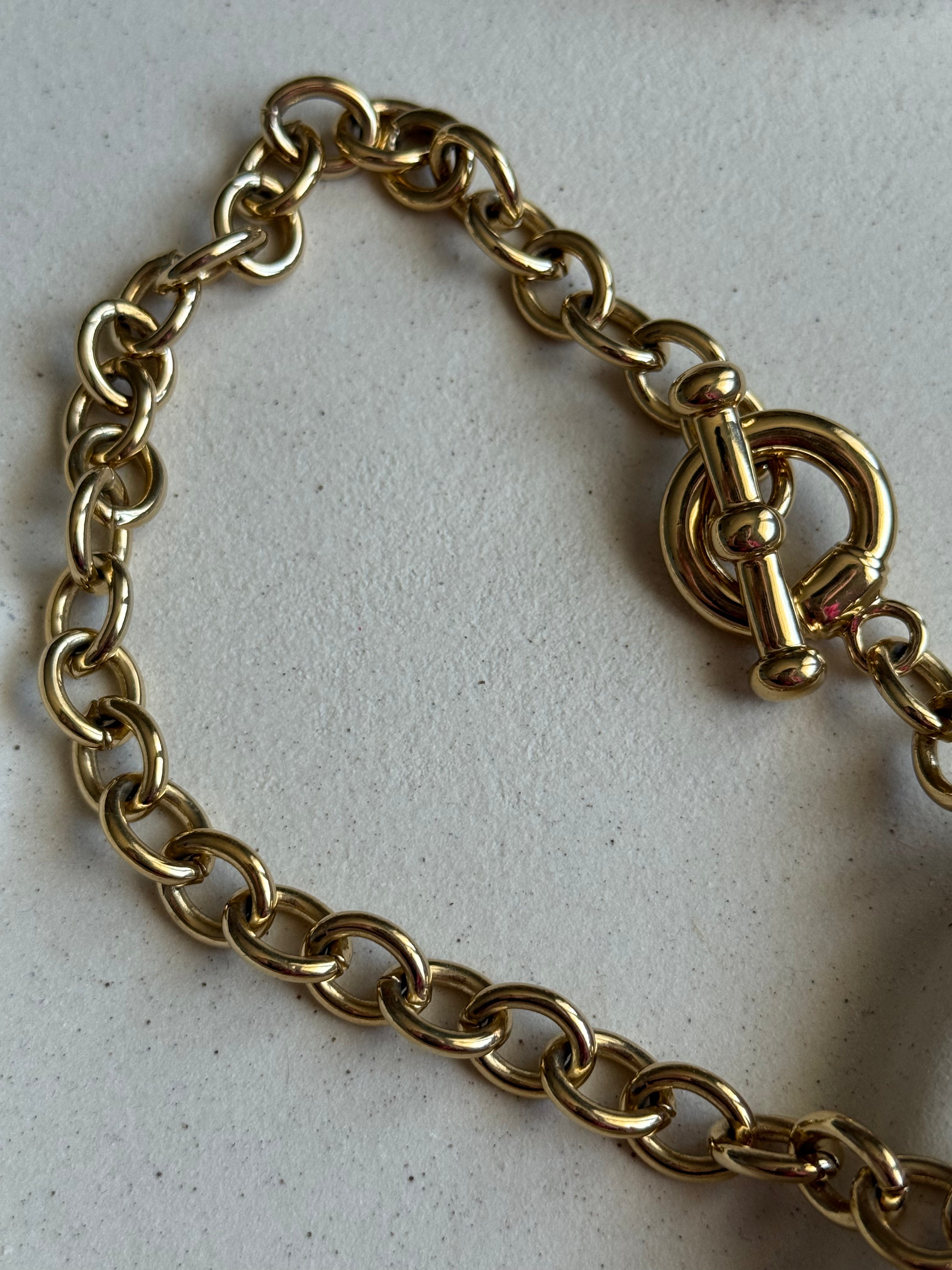 Collier maille ronde vintage