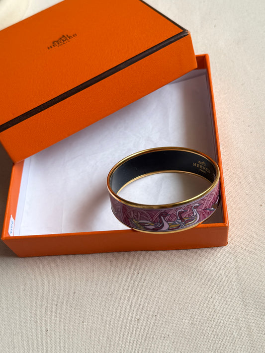 Bracelet large émaillé Hermès