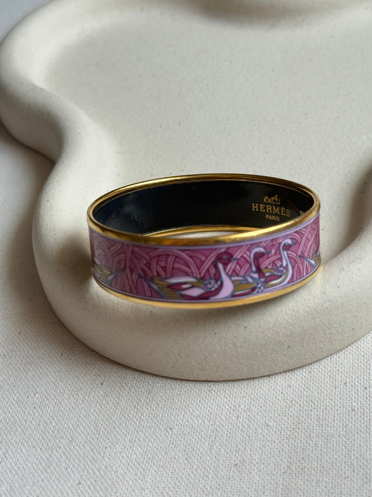 Bracelet large émaillé Hermès