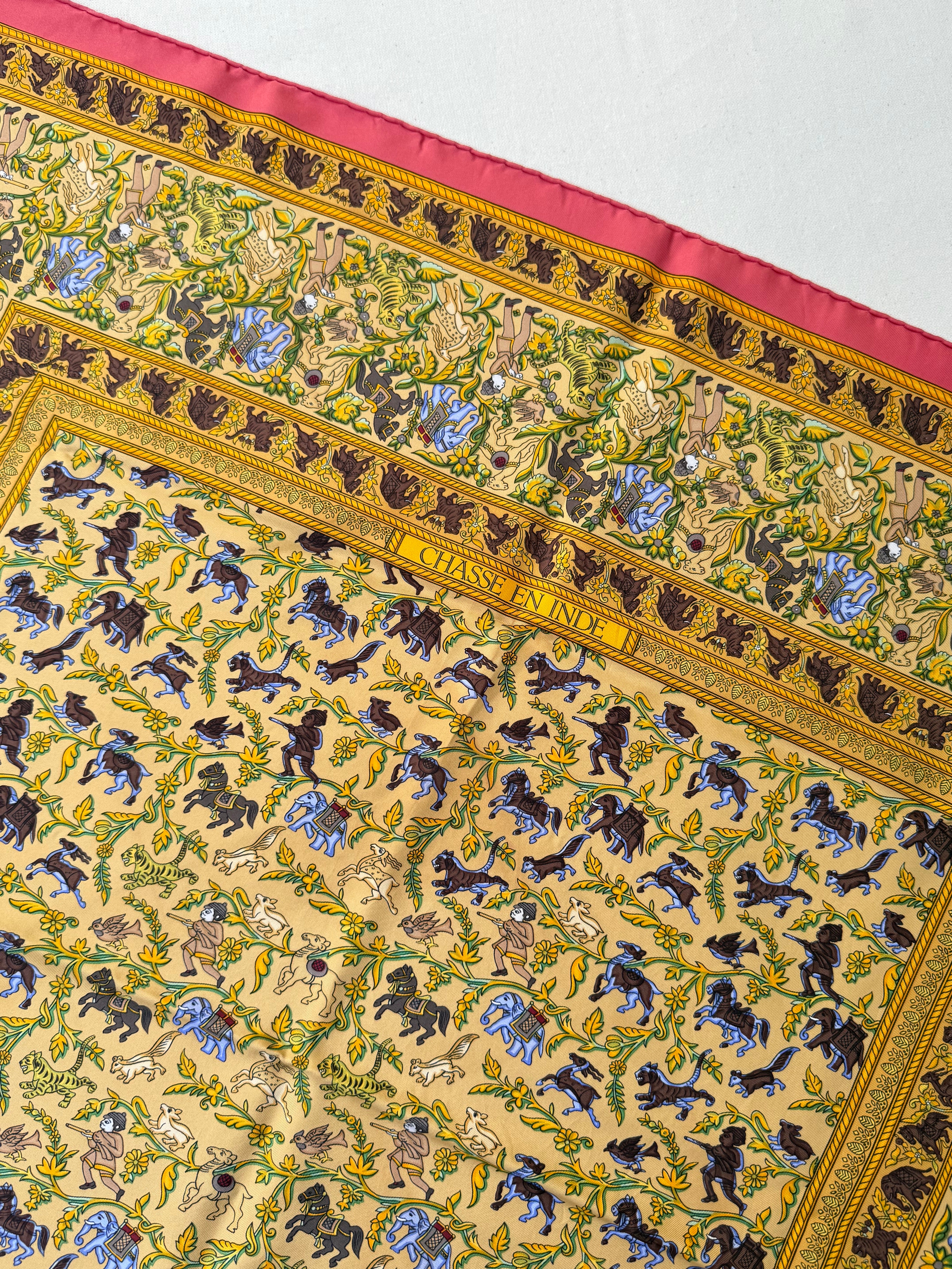 Foulard Hermès – Modèle Chasse en Inde