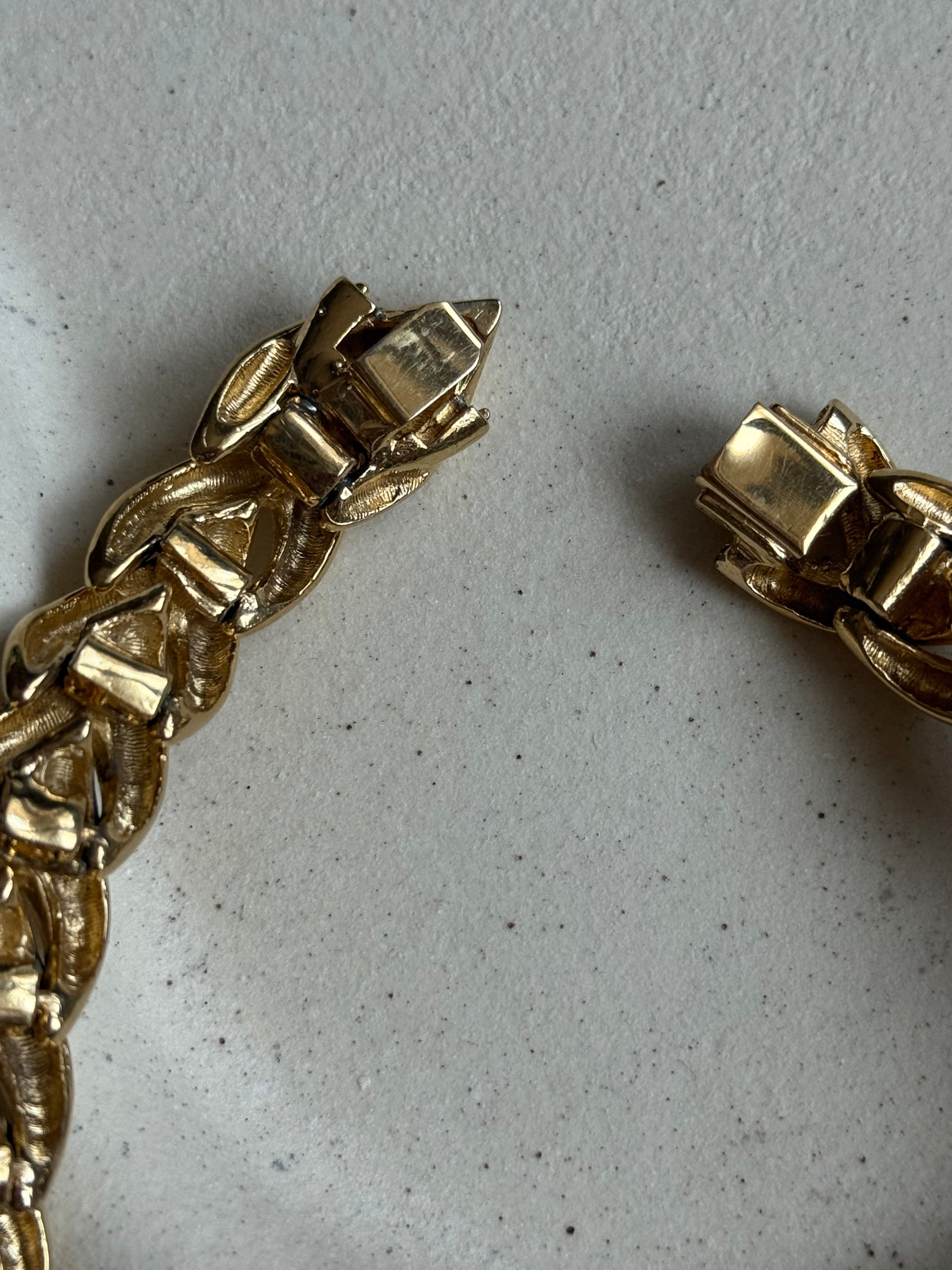 Collier ras du cou maille épi vintage