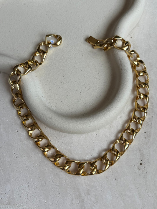 Collier vintage maille rectangulaire