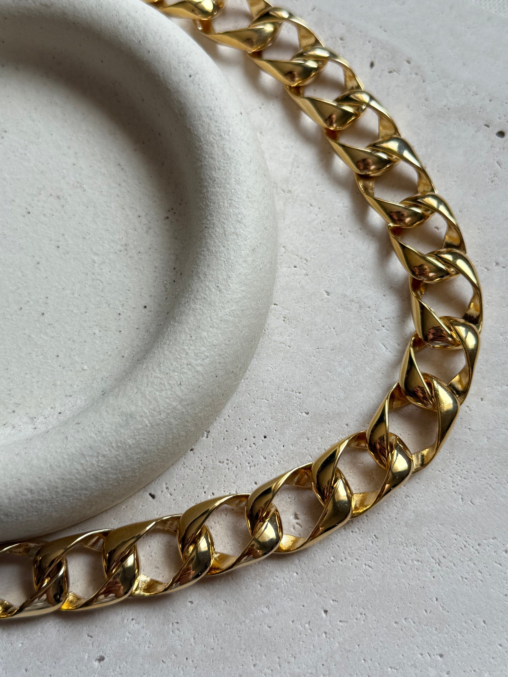 Collier vintage maille rectangulaire