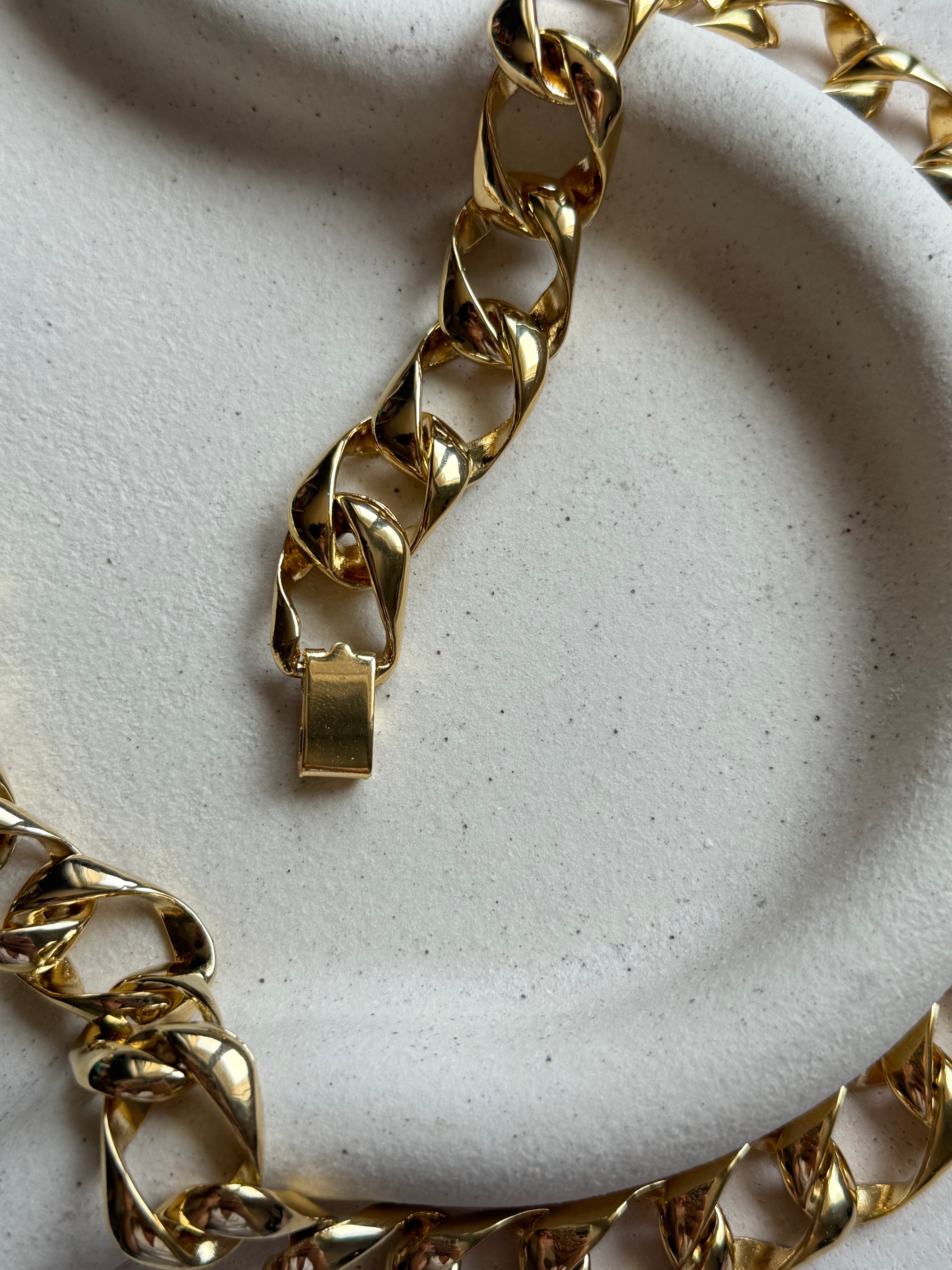 Collier vintage maille rectangulaire