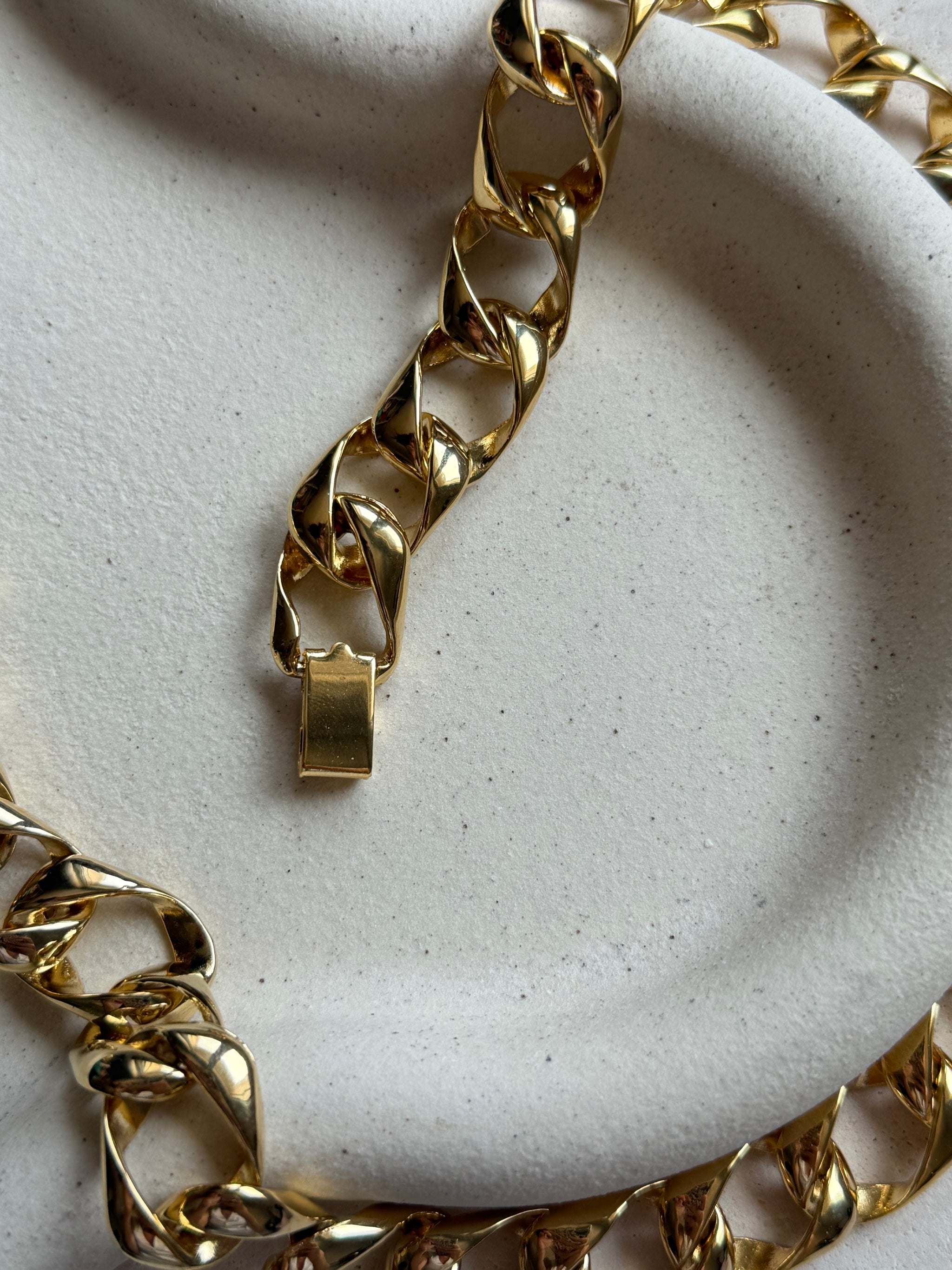 Collier vintage maille rectangulaire