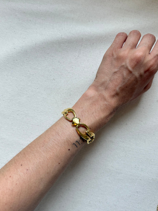 Bracelet vintage - maille dorée