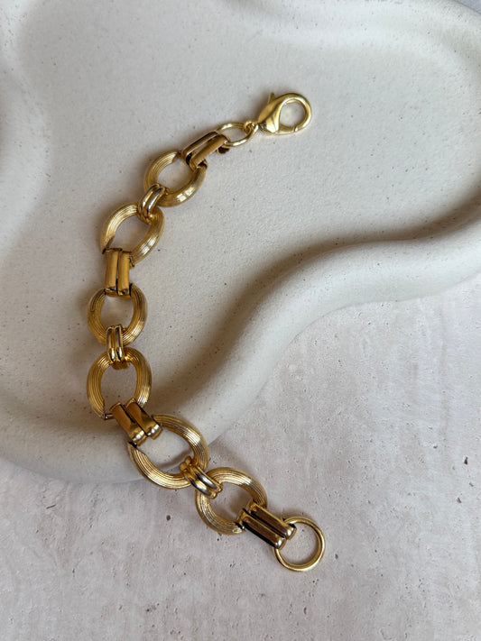 Bracelet vintage - Maille dorée