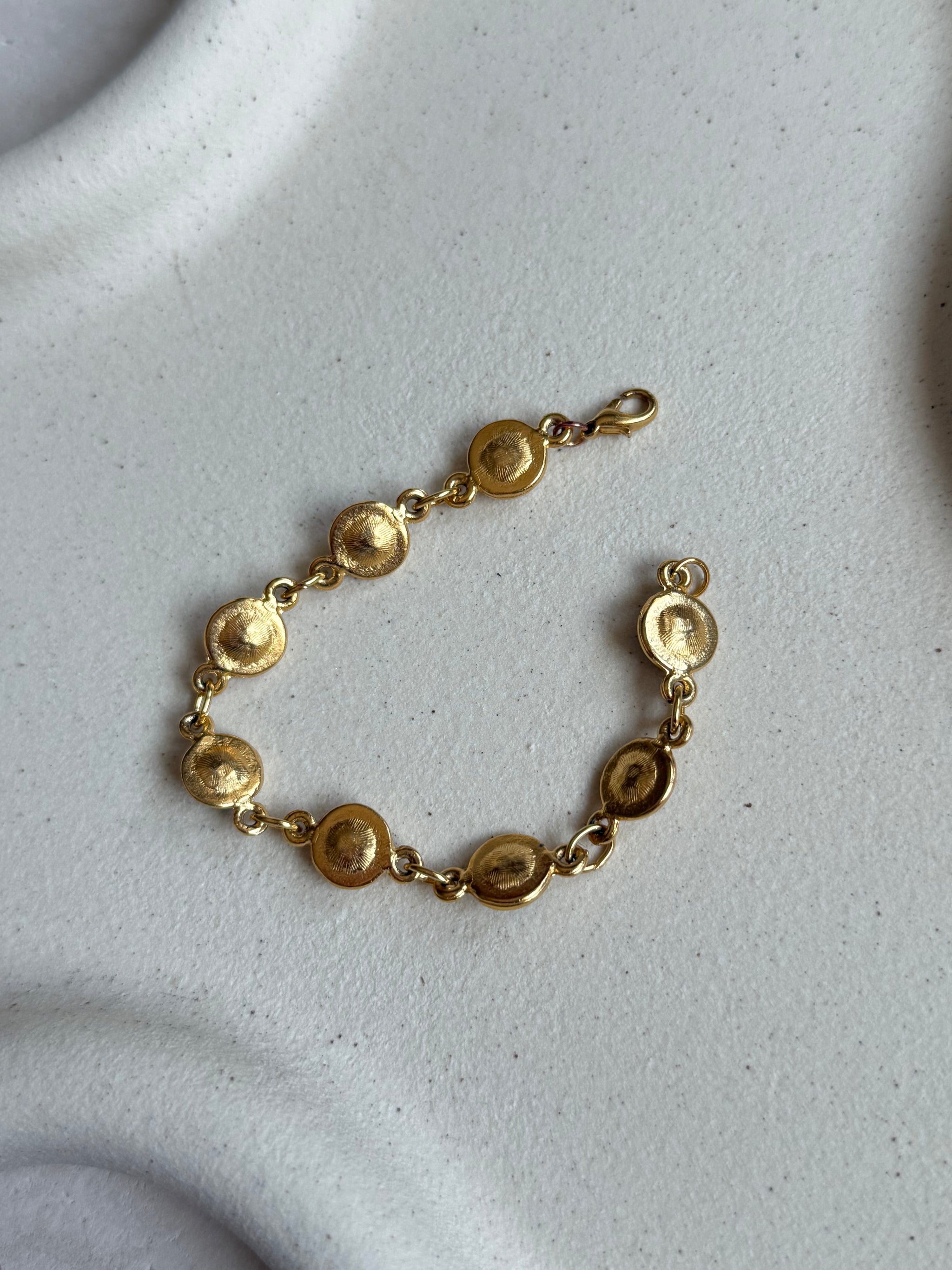 Bracelet vintage - strass noirs