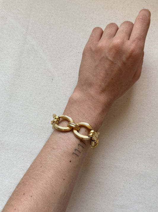 Bracelet vintage - Maille dorée