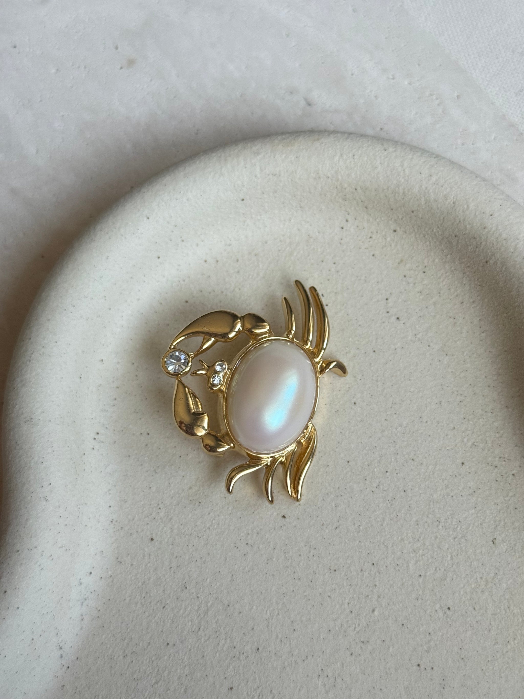 Broche crabe vintage