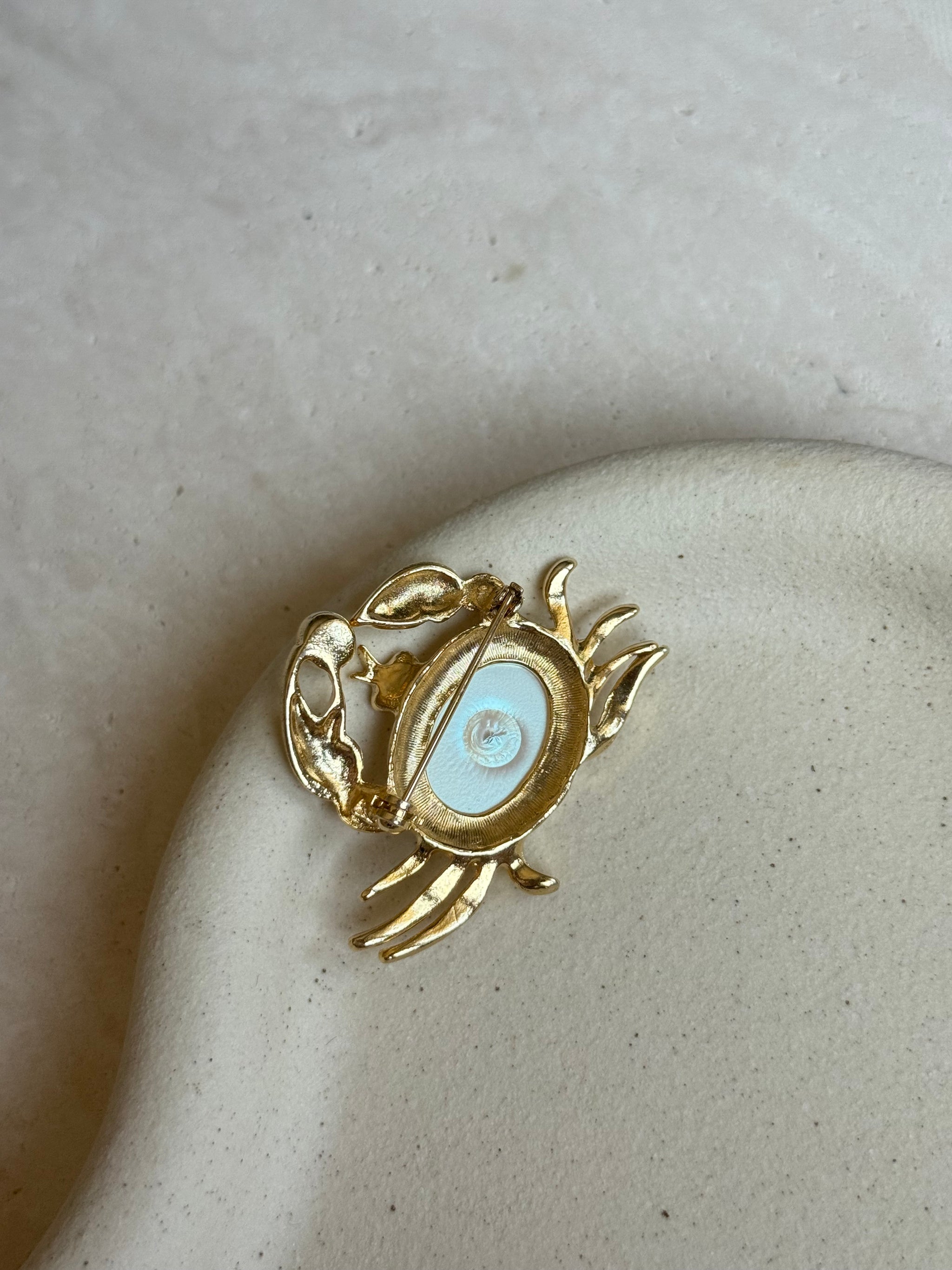 Broche crabe vintage