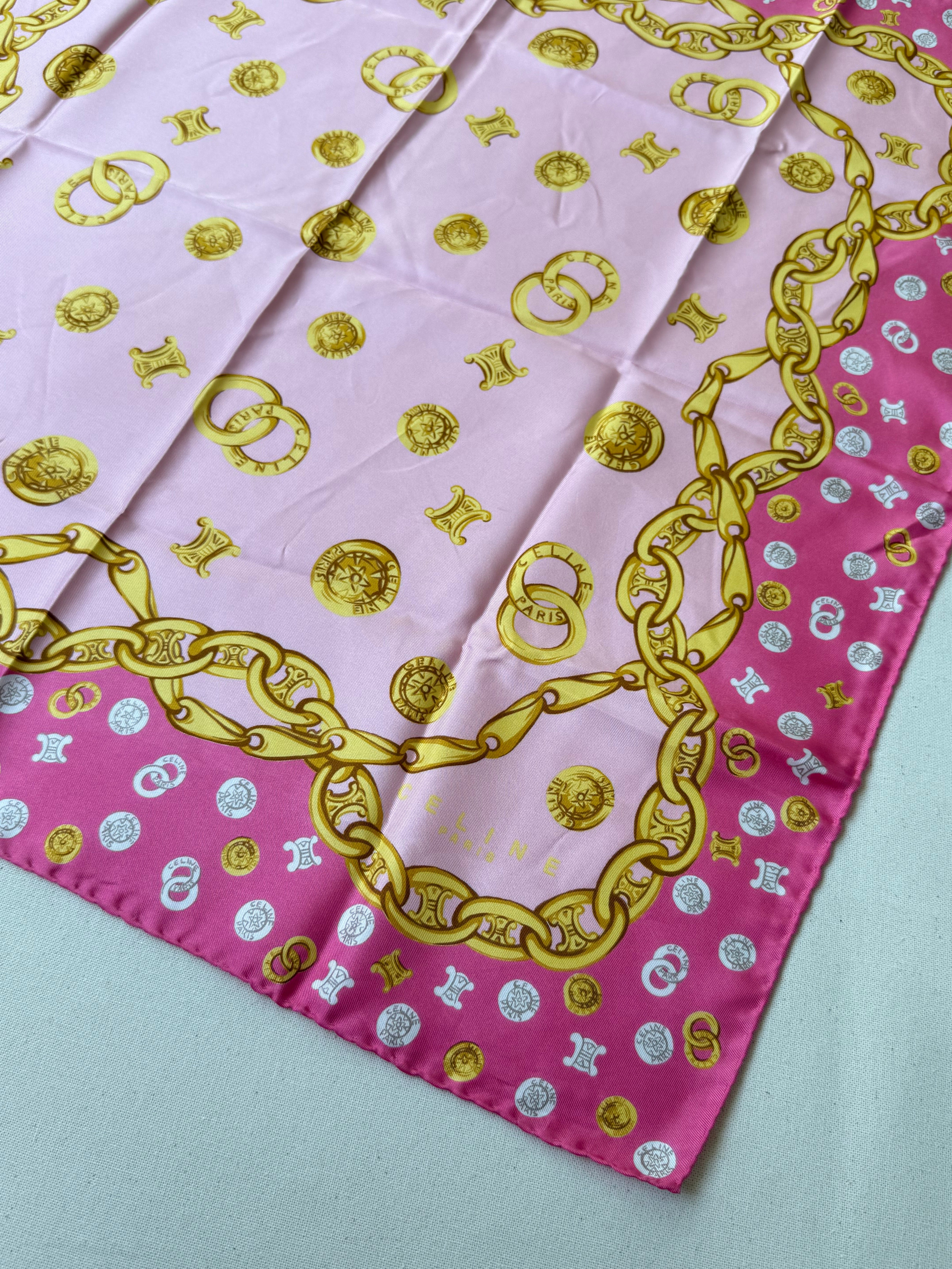 Foulard Céline – Modèle rose et triomphe