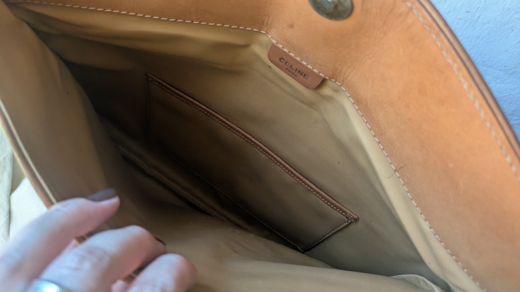 Pochette Céline vintage - Toile triomphe