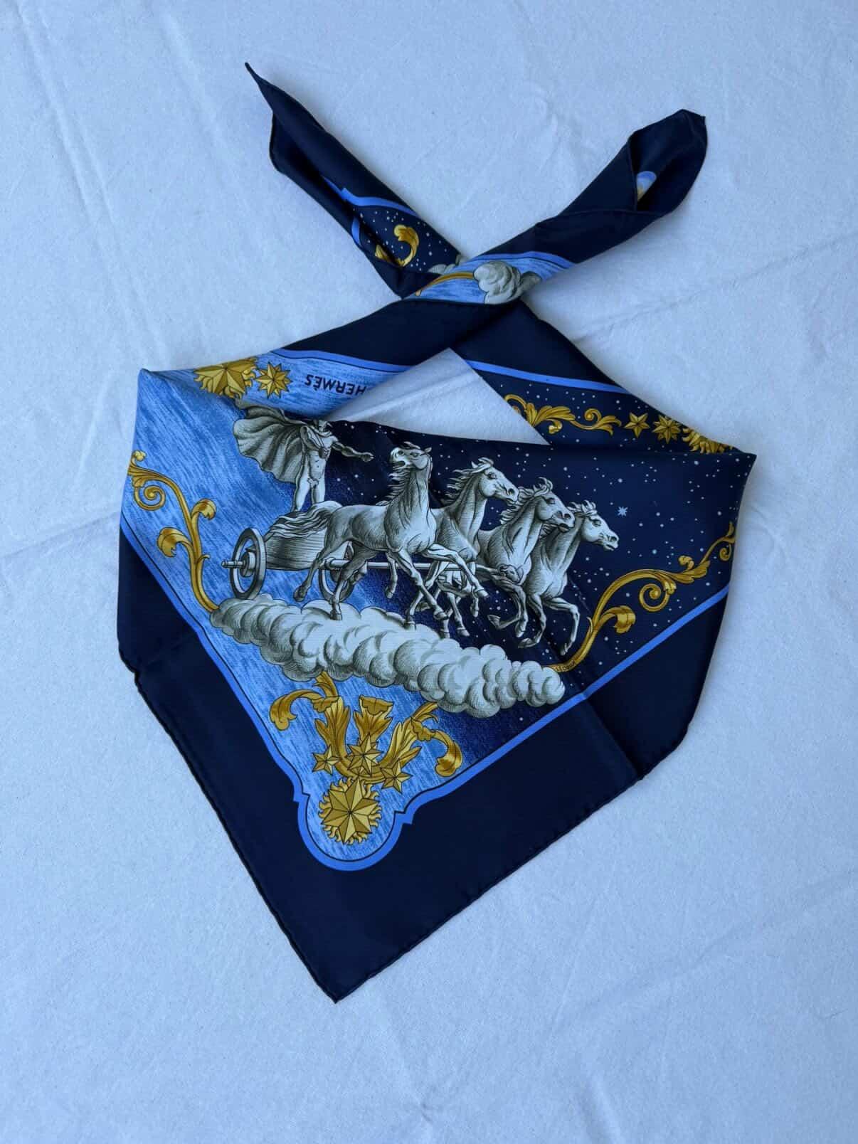 Foulard Hermès – Modèle Cosmos x Air France édition limitée