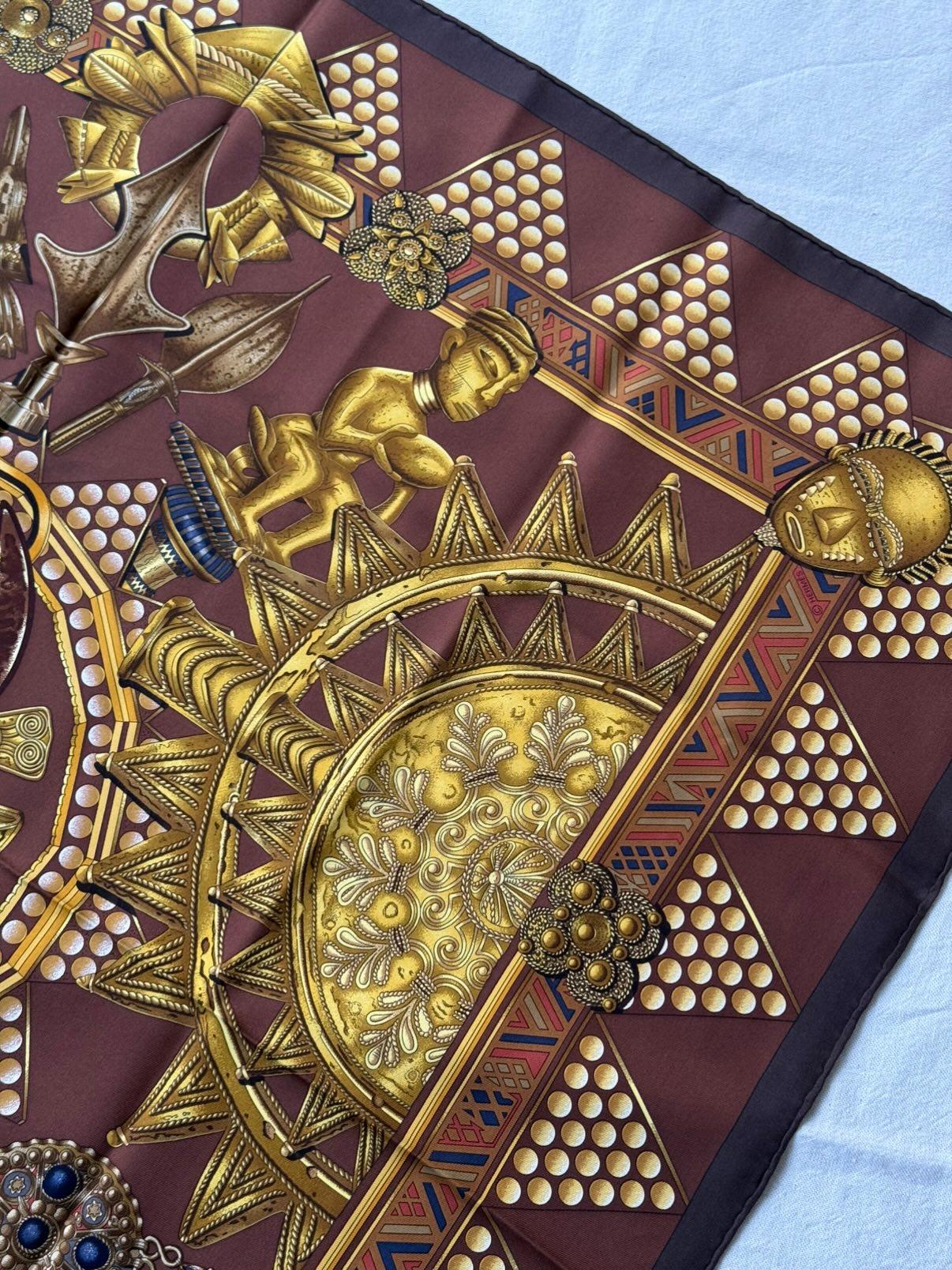 Foulard Hermès – Modèle L'or des chefs