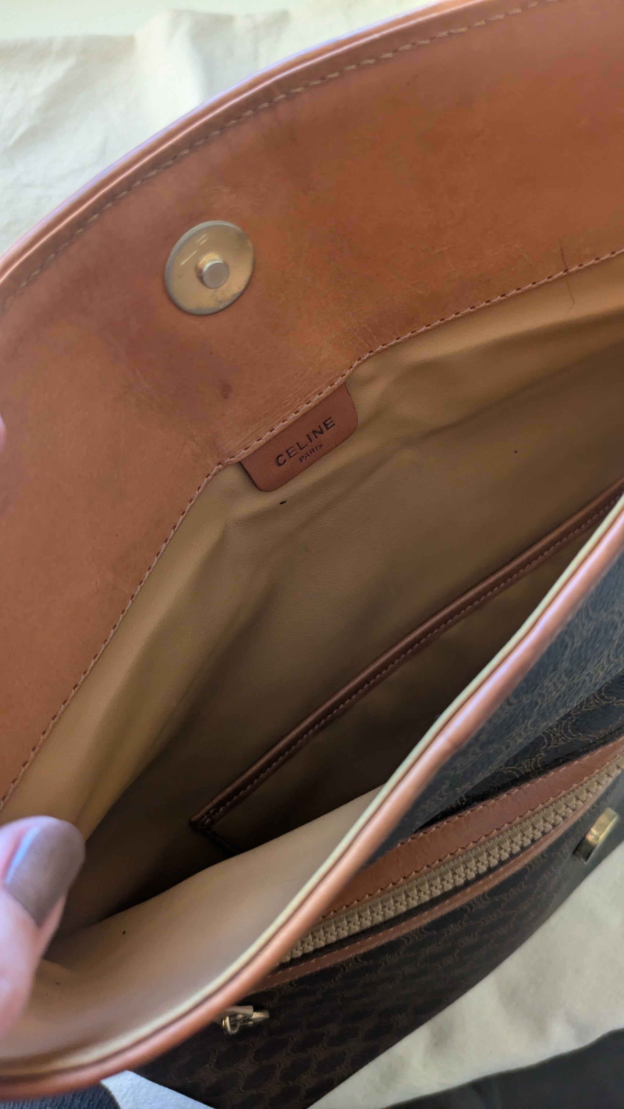 Pochette Céline vintage - Toile triomphe