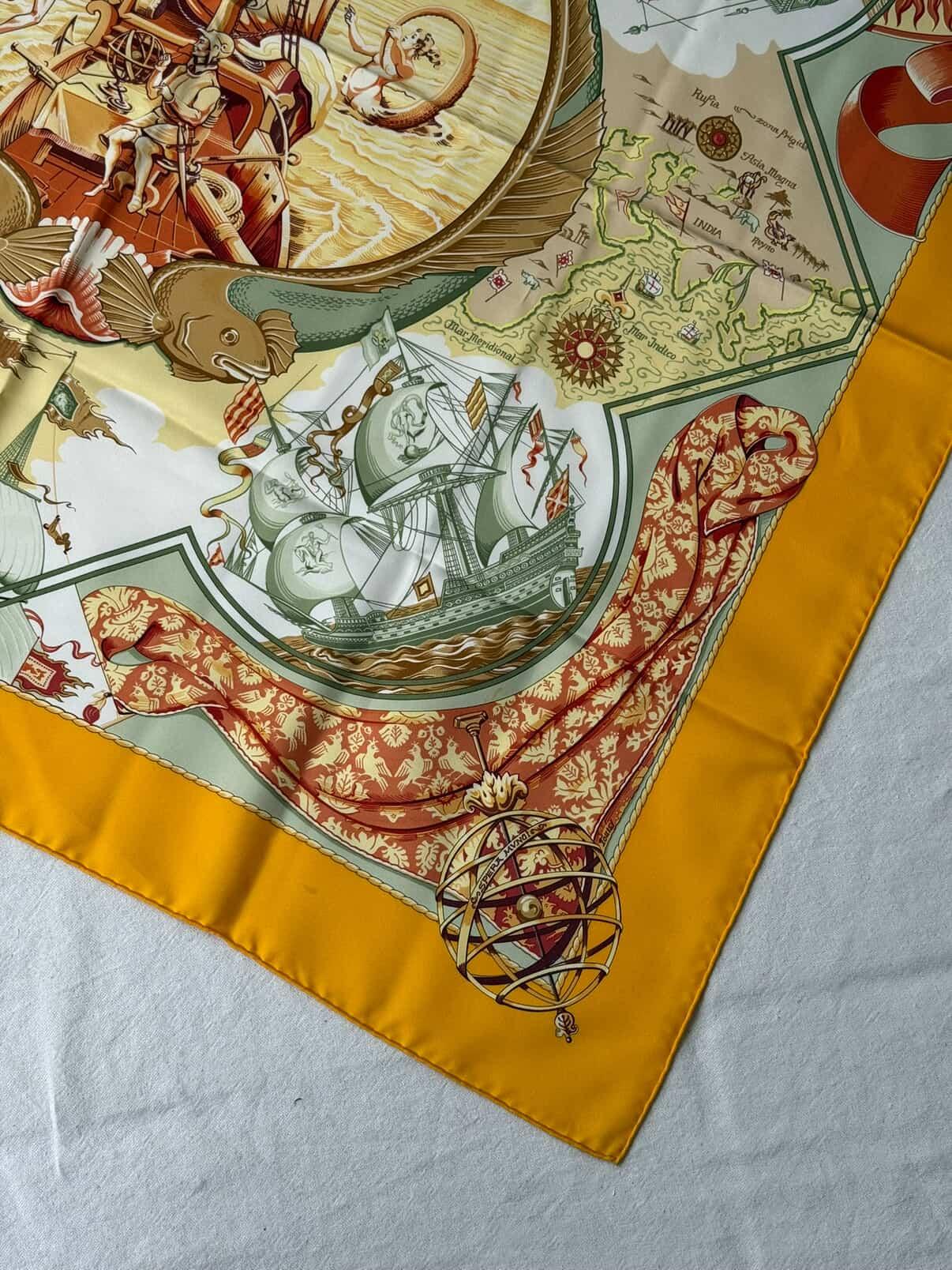 Foulard Hermès – Modèle Au delà des 5 mers
