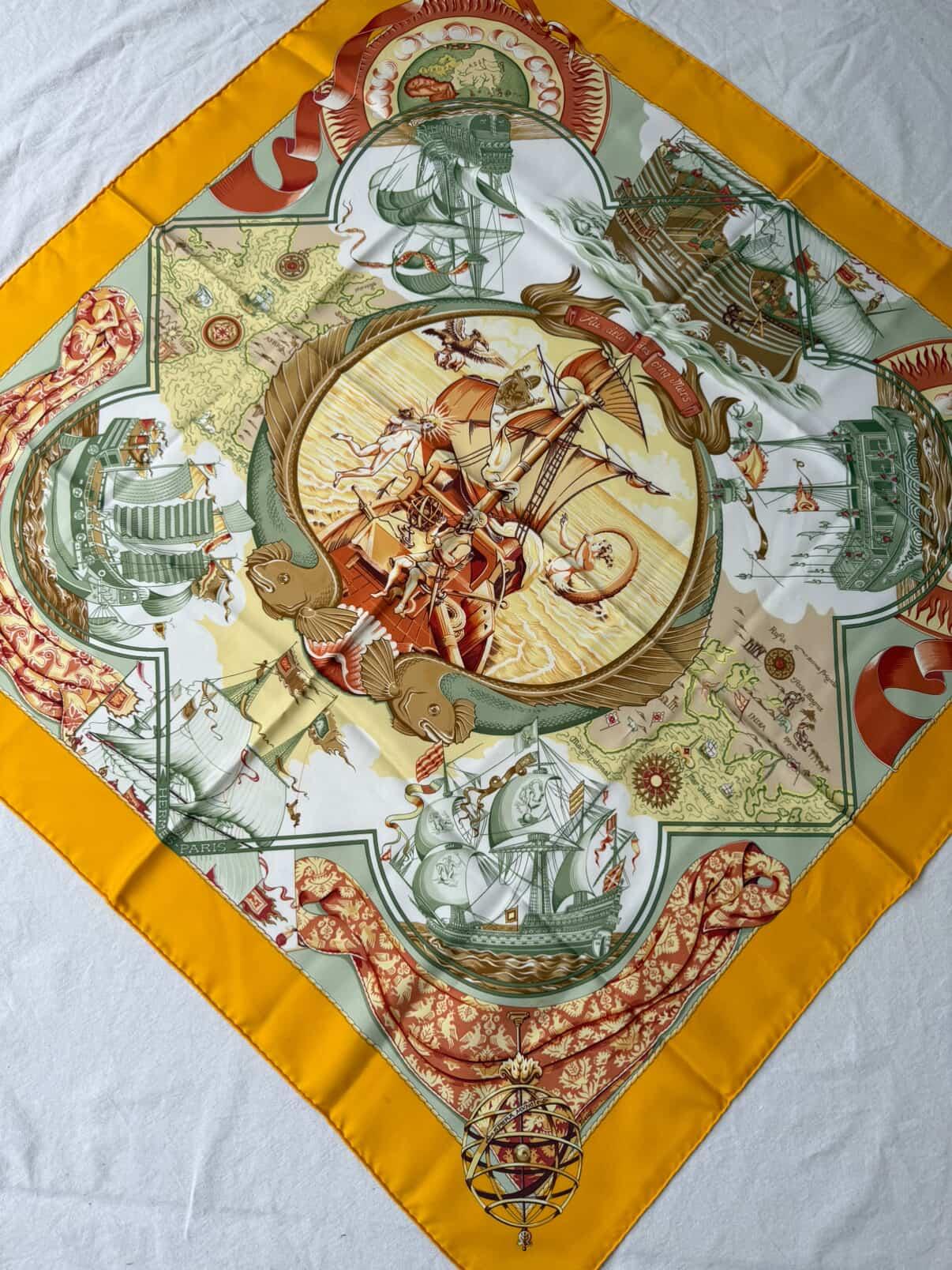 Foulard Hermès – Modèle Au delà des 5 mers